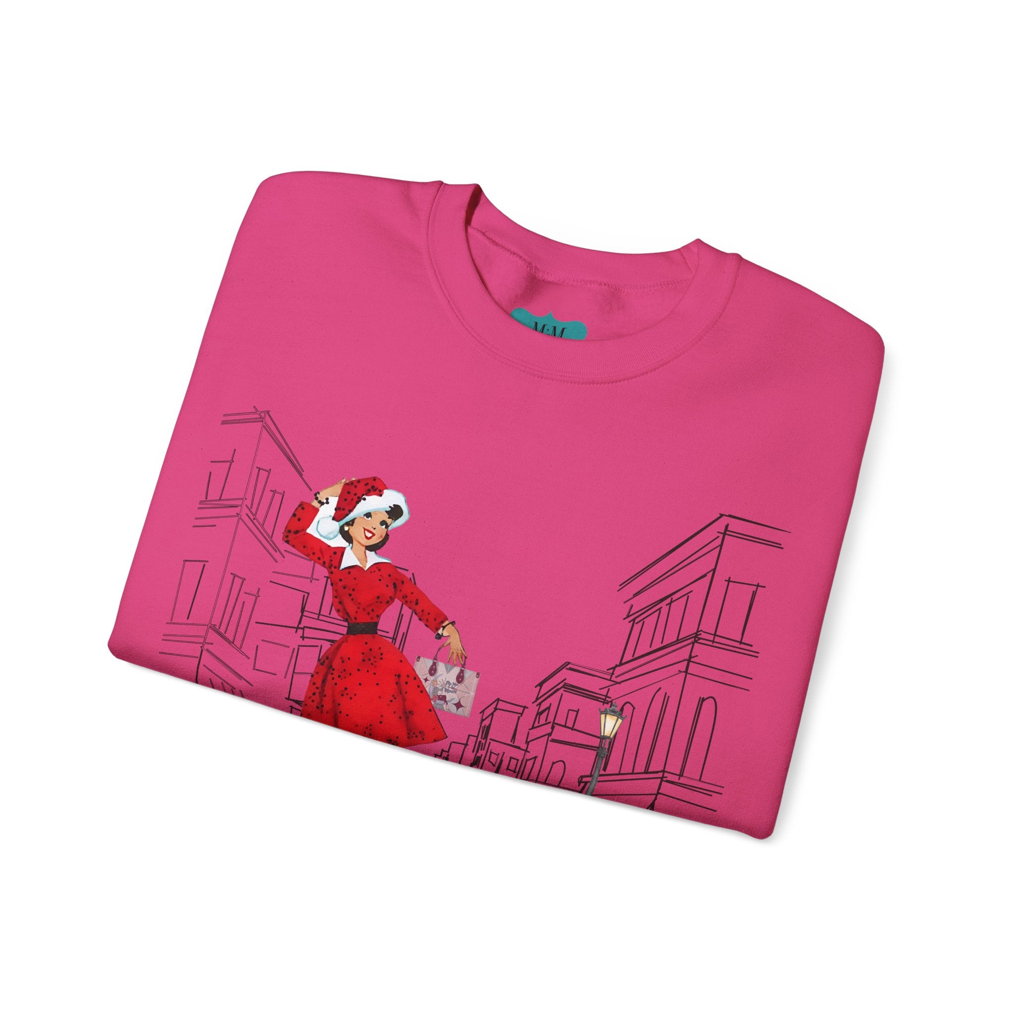 Mid Century Modern Christmas Kitschy Mod Gal Stylish Art Retro Christmas Sweater - Mid Century Modern Gal