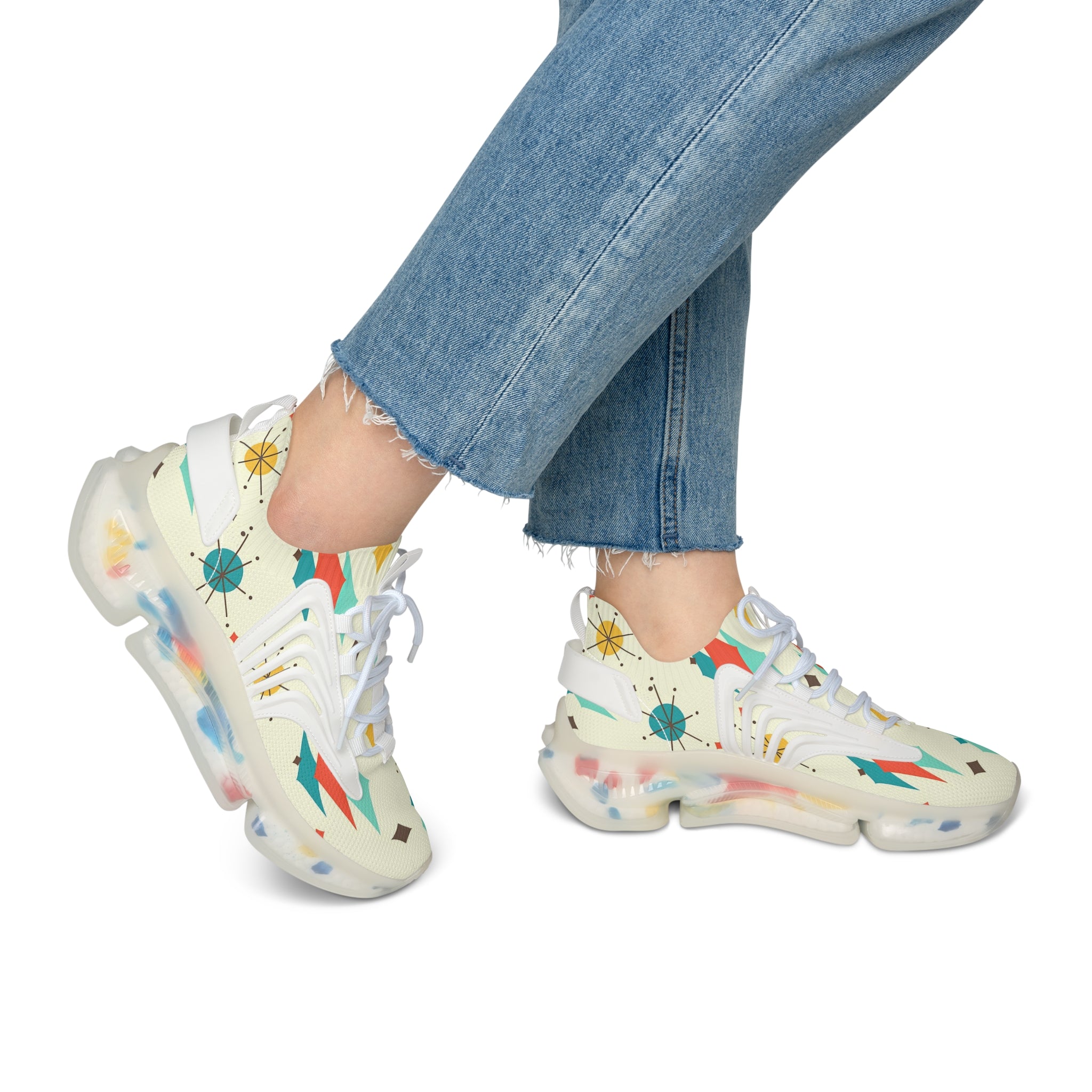 Mid Mod Franciscan Designed Retro Mesh Sneakers For Women - Mid Century Modern Gal