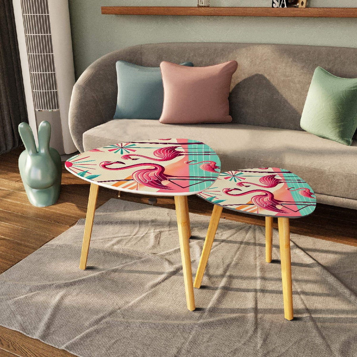 Mid Century Modern Palm Springs Flamingo Nesting Tables - Mid Century Modern Gal