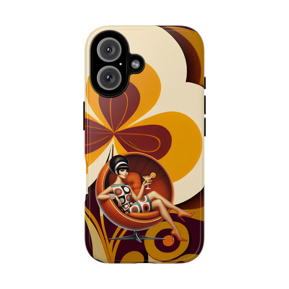 Groovy Mod 60s Retro Flower Power Phone Cases