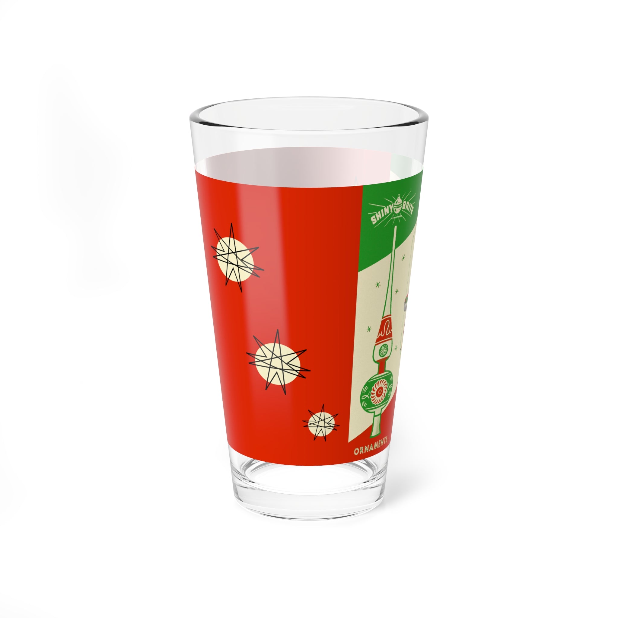 Vintage Shiny Bright Ornaments, Kitschy Mod Season Greetings Holiday MCM Barware - Mid Century Modern Gal