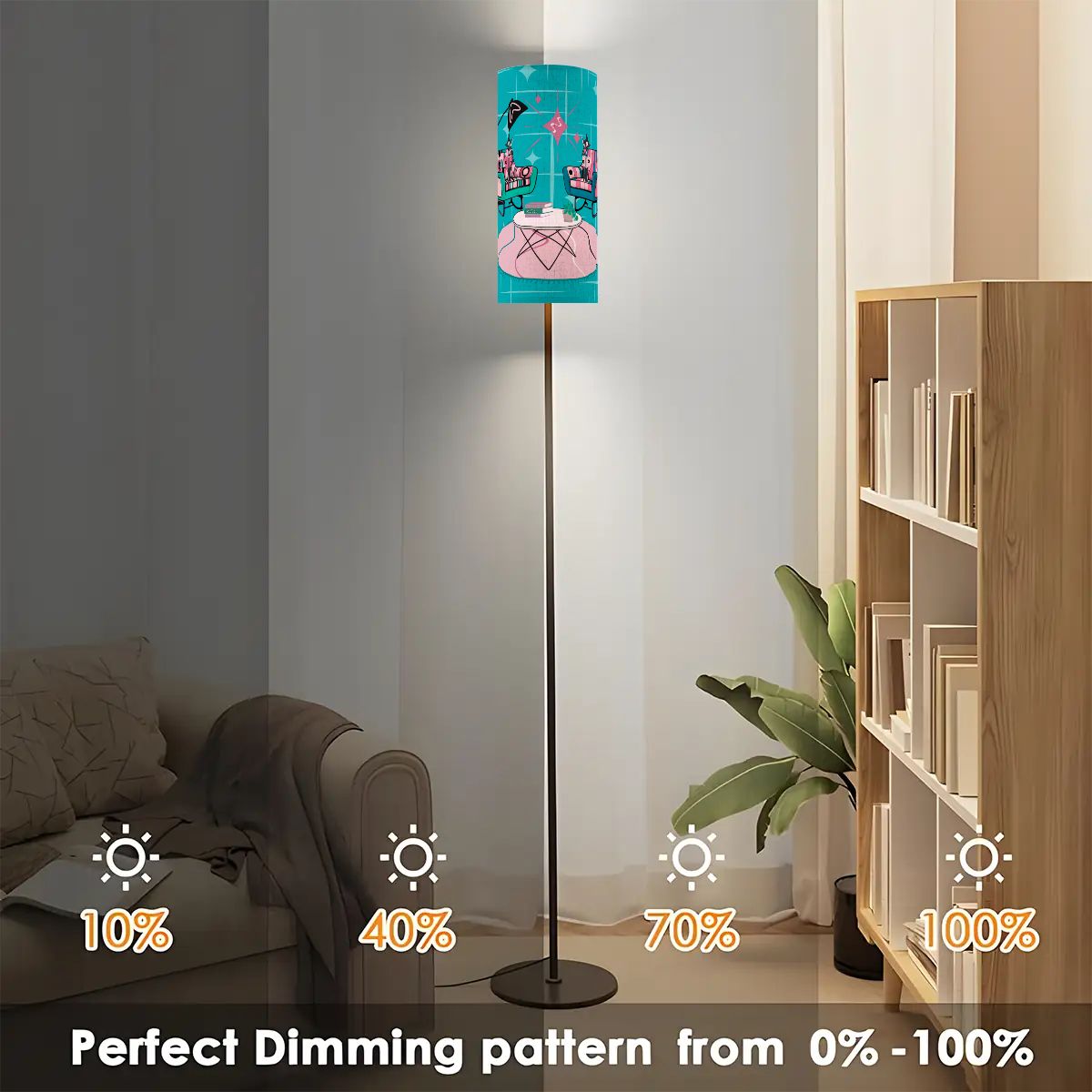 Atomic Cat Mid Century Modern Reading Lamp, Kitschy Mod Book Lover Book Gal Gift - Mid Century Modern Gal