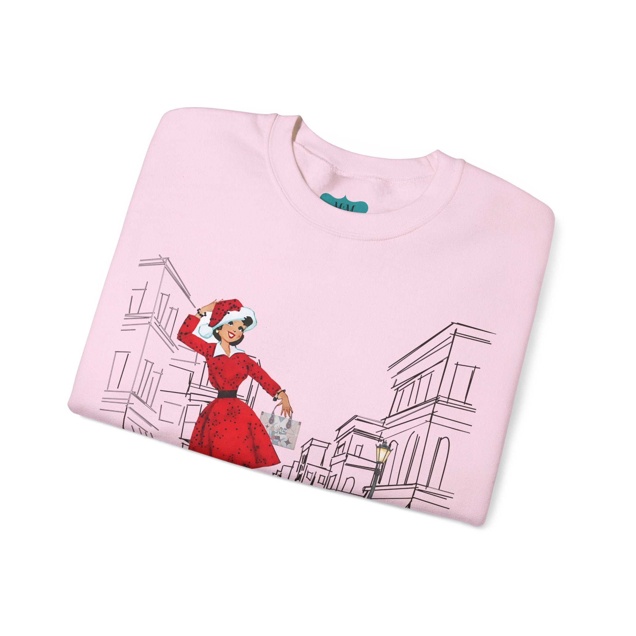 Mid Century Modern Christmas Kitschy Mod Gal Stylish Art Retro Christmas Sweater - Mid Century Modern Gal