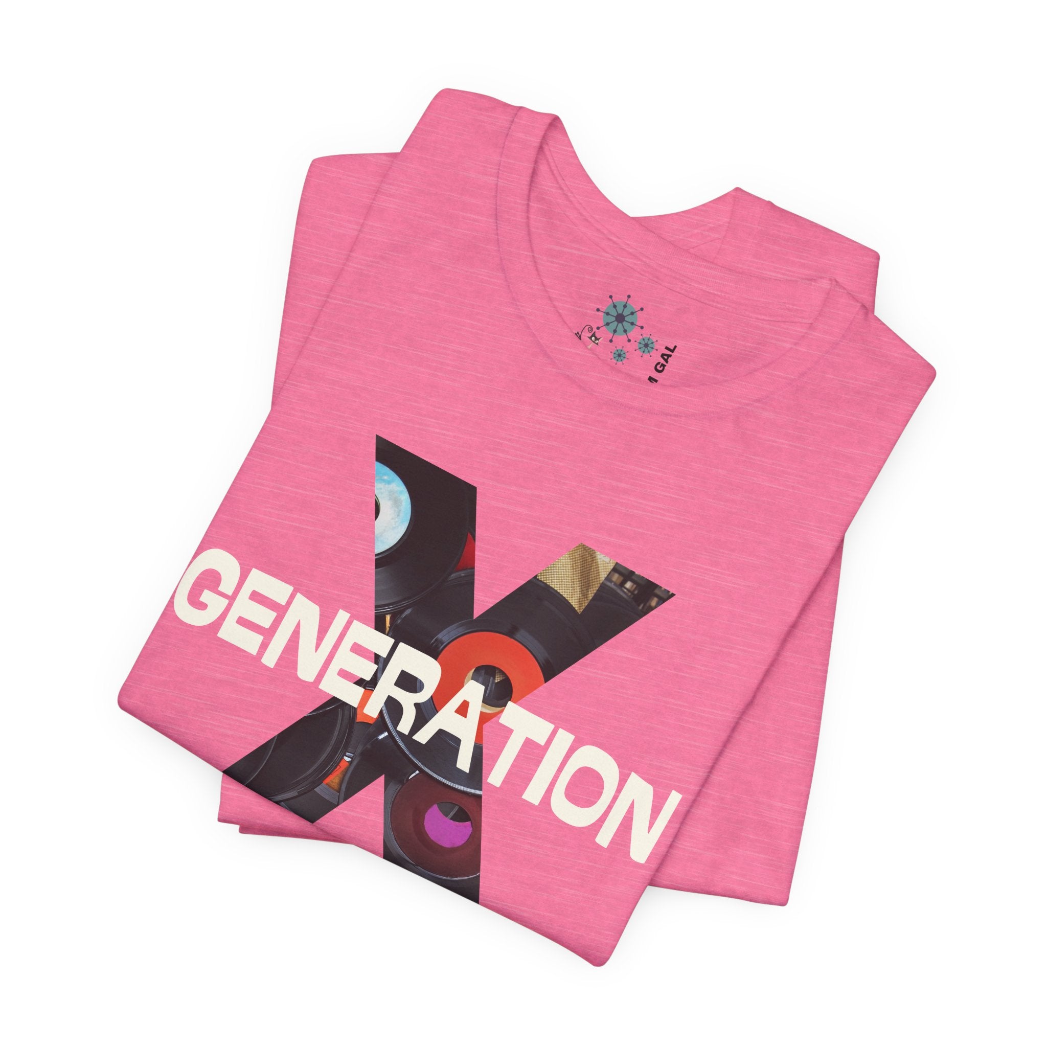 Generation X Retro Tee, Raised On Hose Water And Neglect Unisex Jersey Short Sleeve Tee - Mid Century Modern Gal