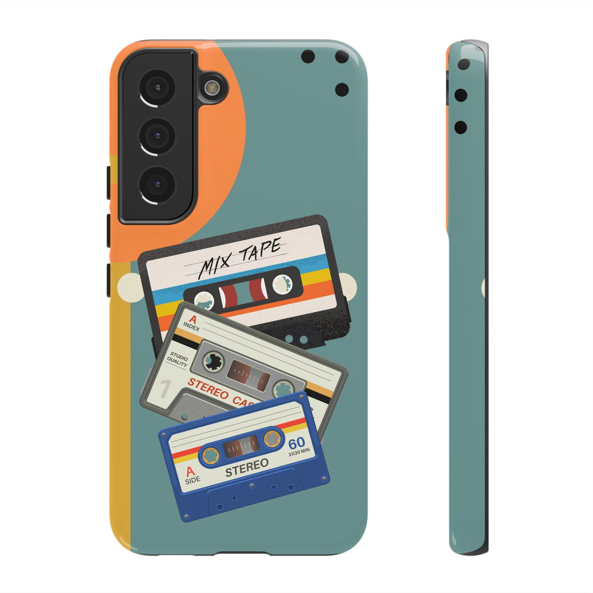 Gen X, Retro Cassettes Mid Mod Smart Phone Tough Cases - Mid Century Modern Gal