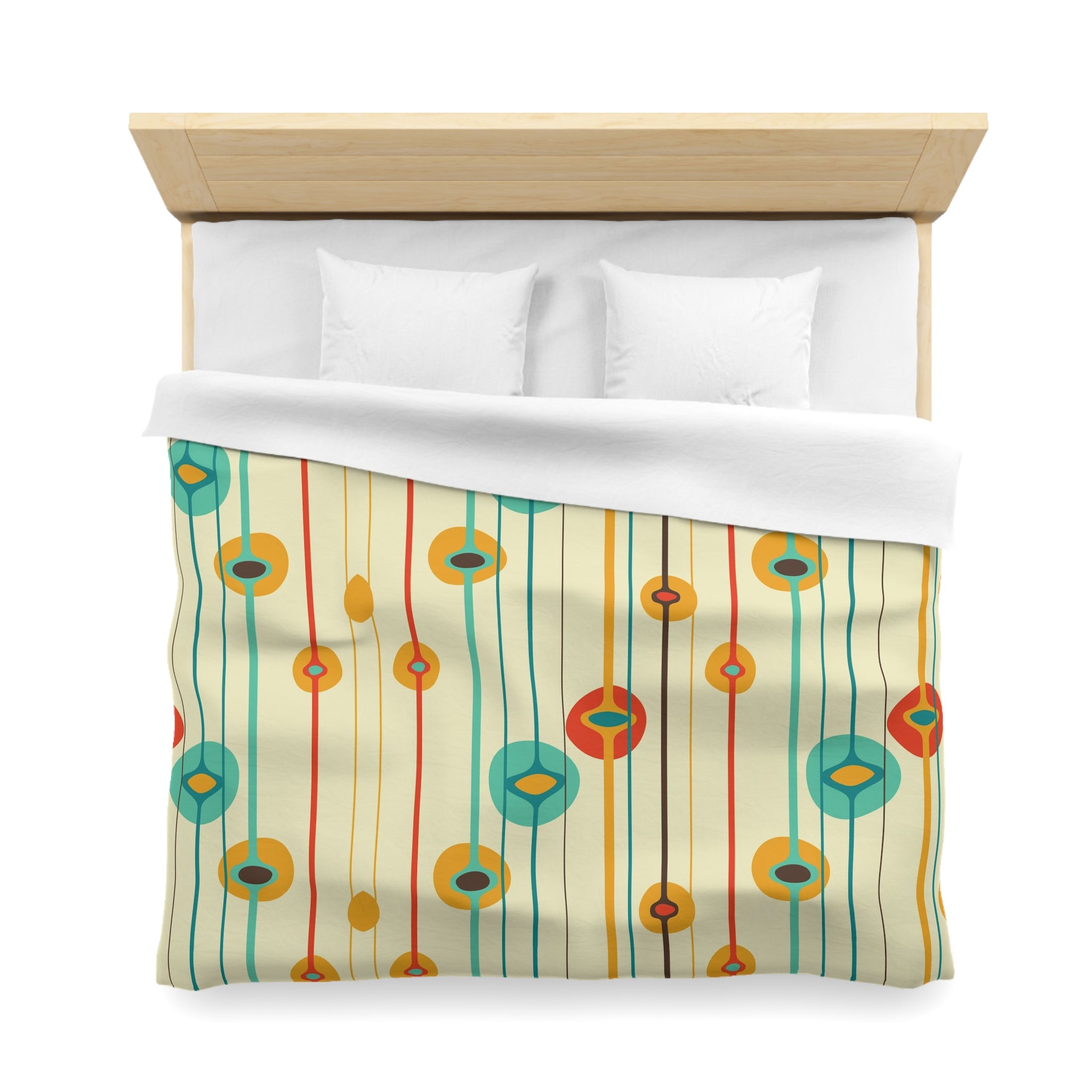 Mid Century Modern Googie Designed Atomic 50s Bedding Duvet Cover - Mid Century Modern Gal