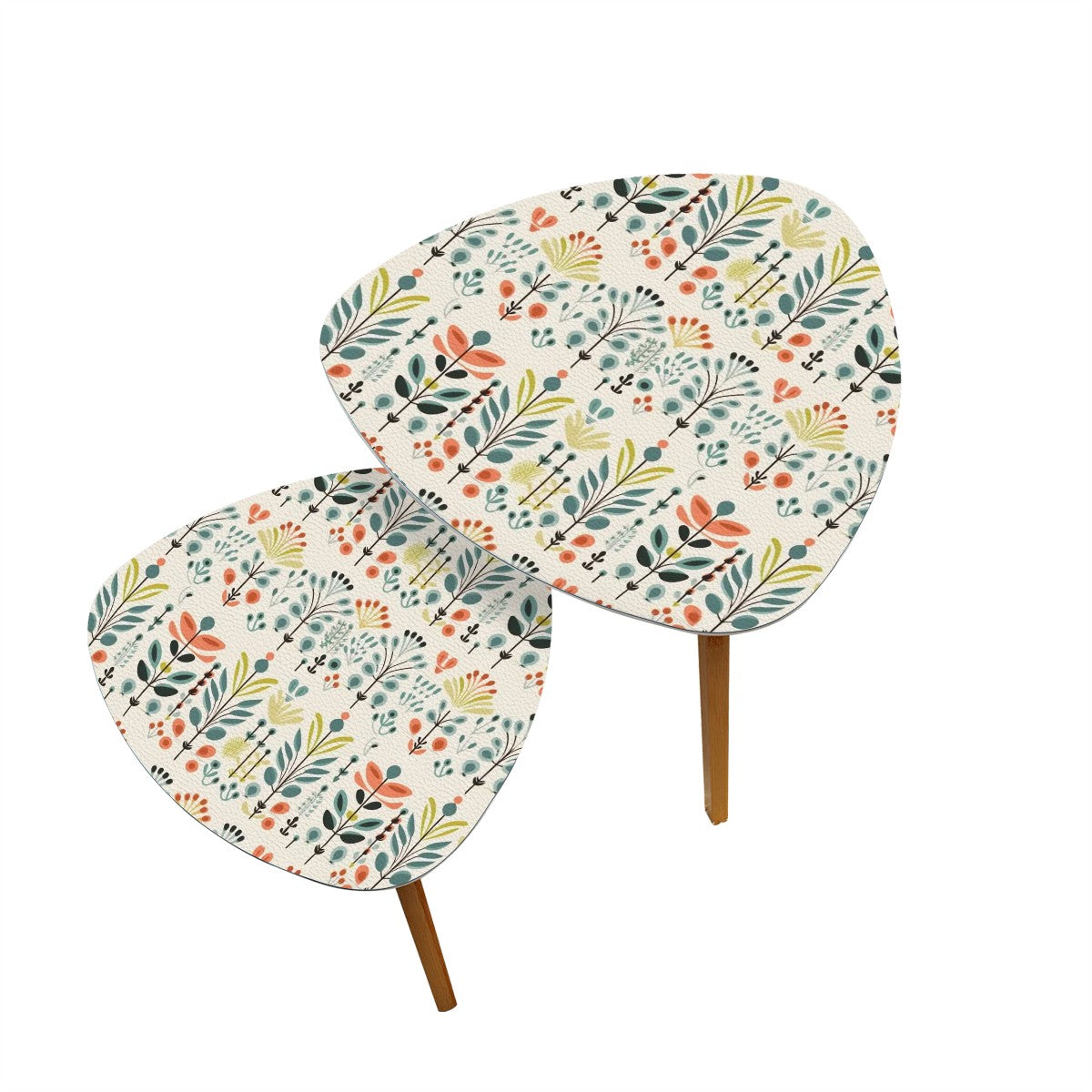 Mid Modern Danish Scandinavian Nesting Tables - Mid Century Modern Gal