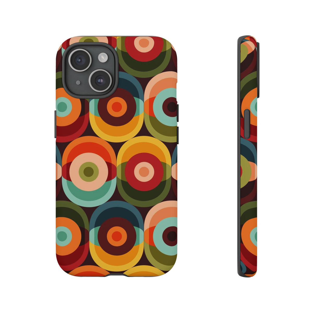 Retro Groovy Space Orb, Funky Fun Tough Phone Case