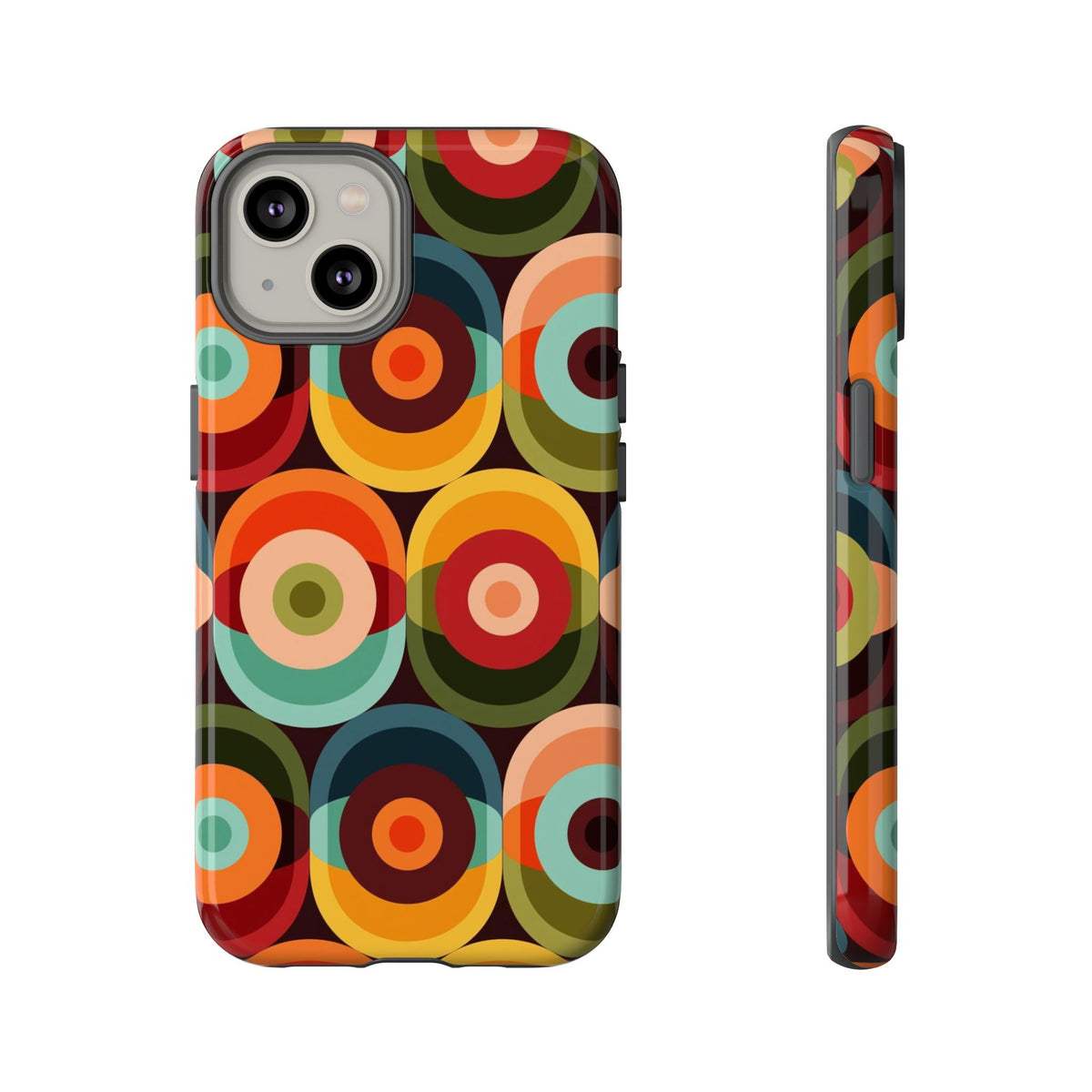 Retro Groovy Space Orb, Funky Fun Tough Phone Case