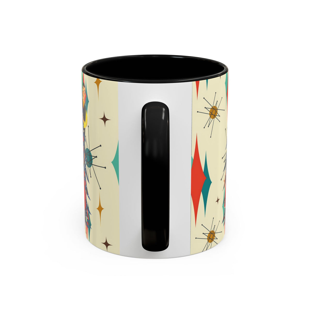 Mid Century Modern 50s Kitsch Christmas Starburst Coffee Mug - Mid Century Modern Gal