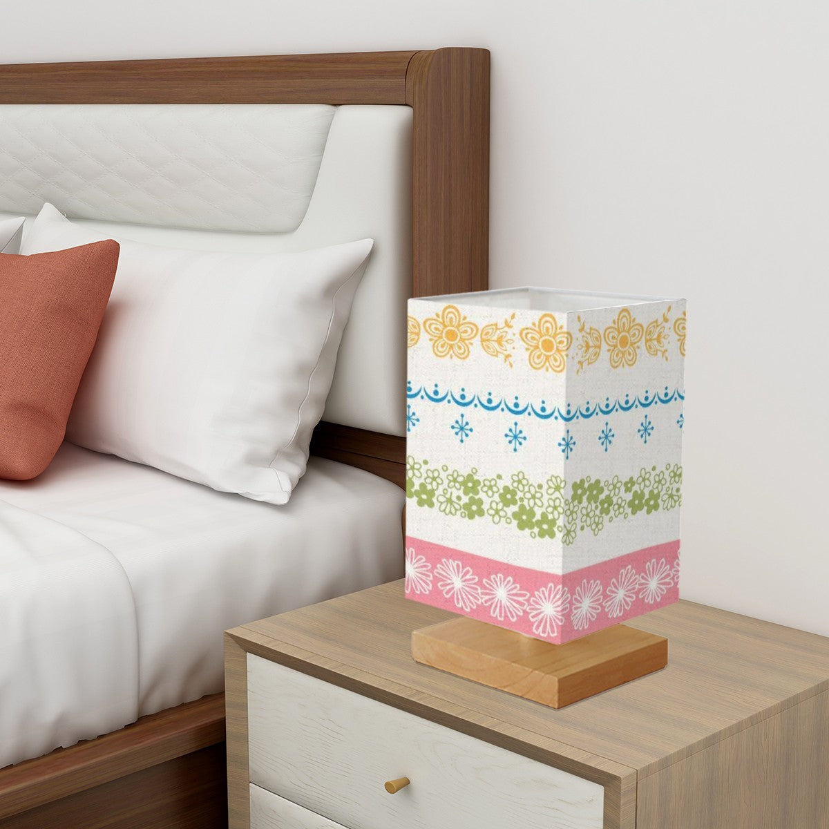 Pyrex Lover Kitschy Mod Kitchen Counter Square Table Lamp - Mid Century Modern Gal