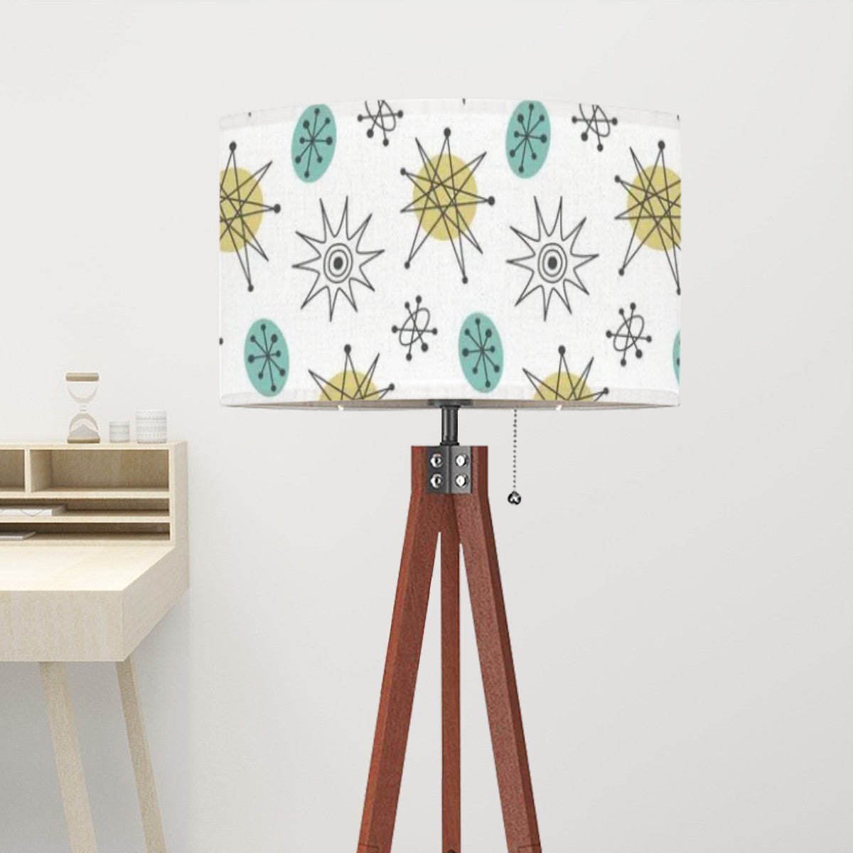 Mid Century Modern Franciscan Starburst Mod Tripod Floor Lamp - Mid Century Modern Gal
