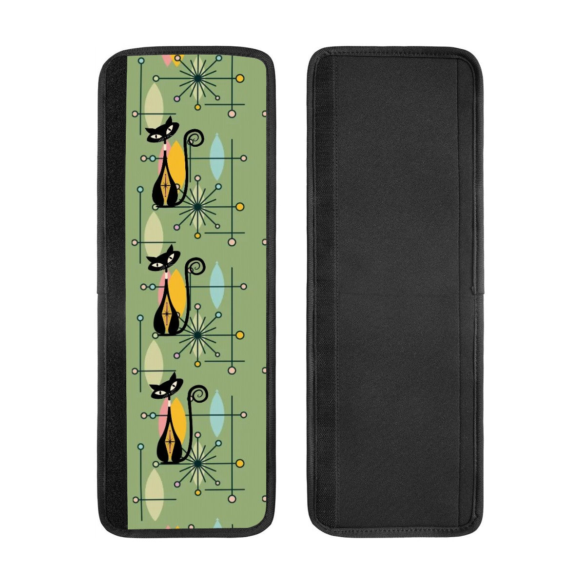 Atomic Cat Mid Century Modern Green Starburst Refrigerator Handle Covers 2 pcs - Mid Century Modern Gal