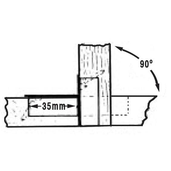 All Metal Adjustable 90° Opening Drop Flap Hinge - Multiple Finishes Available - Sold Individually