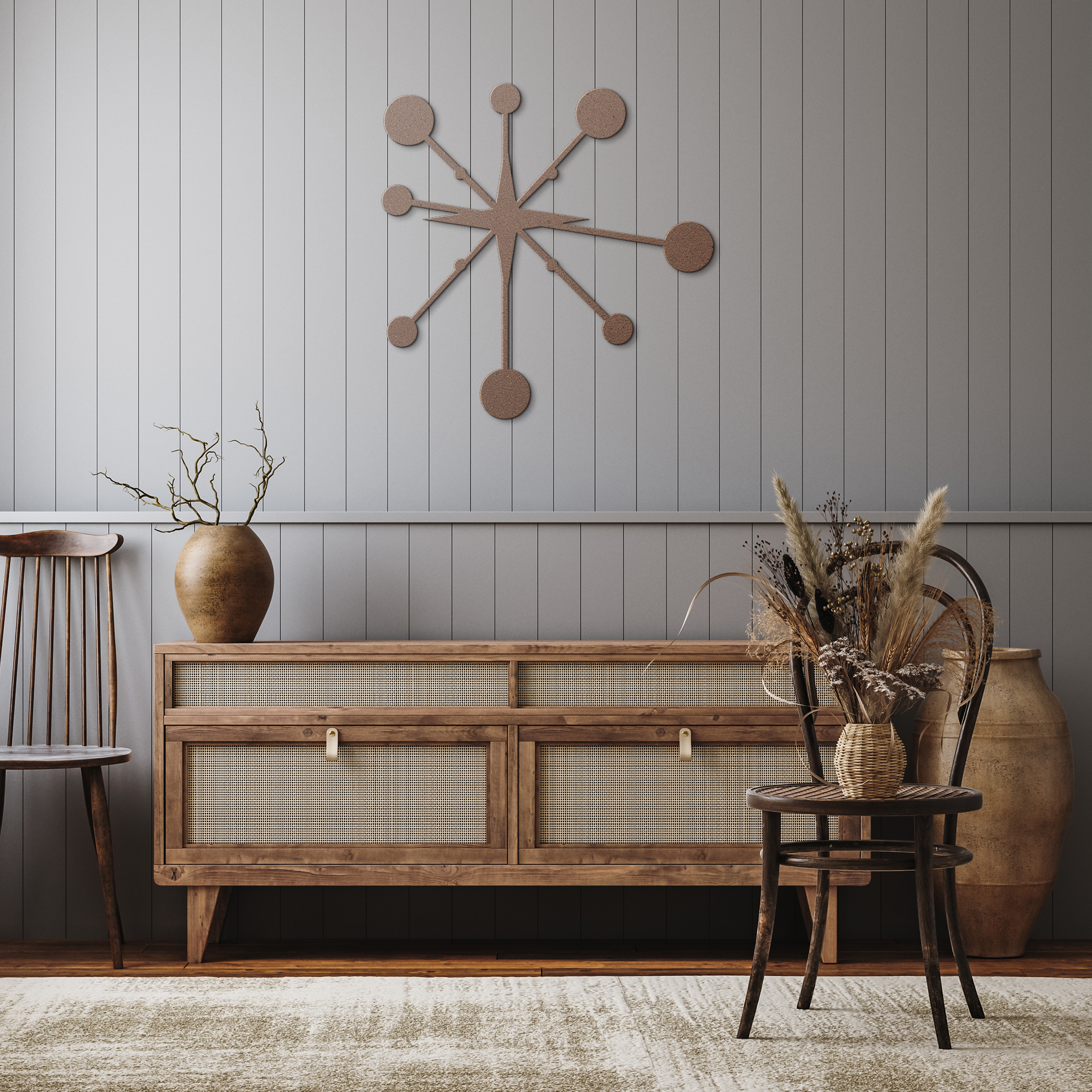 Atomic_Starburst_Mid_Century_Modern_Met_Copper_Rustic_Hallway_Mockup.png