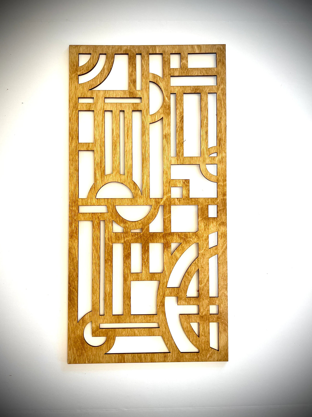 Boho Modern Frank Lloyd Wright-Inspired Art Deco Geometry 2-Panel Wood Wall Art, Set B - Mid Century Modern Gal