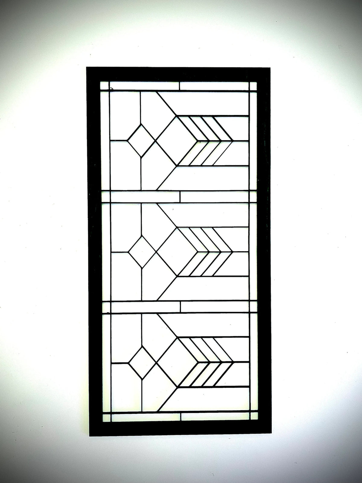 Boho Modern Frank Lloyd Wright-Inspired Art Deco Geometry 4-Panel Wood Wall Art, Set D - Mid Century Modern Gal
