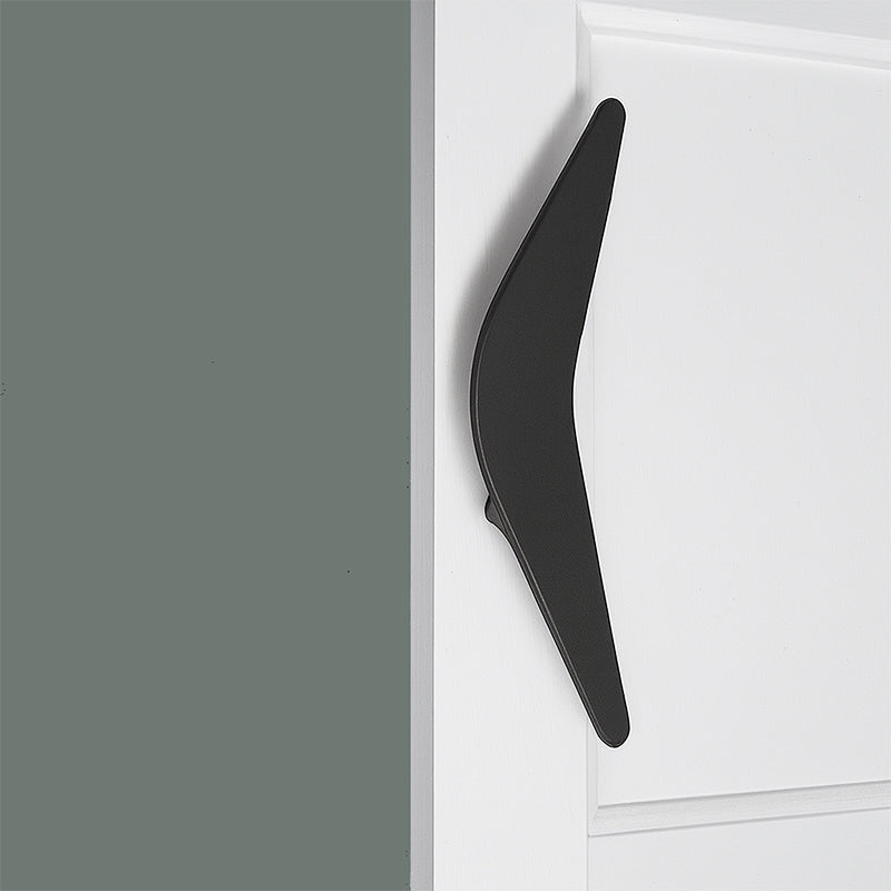 Mid Century Modern 2 Piece Boomerang Style Door Pull Set for Interior Sliding Doors - sold as set