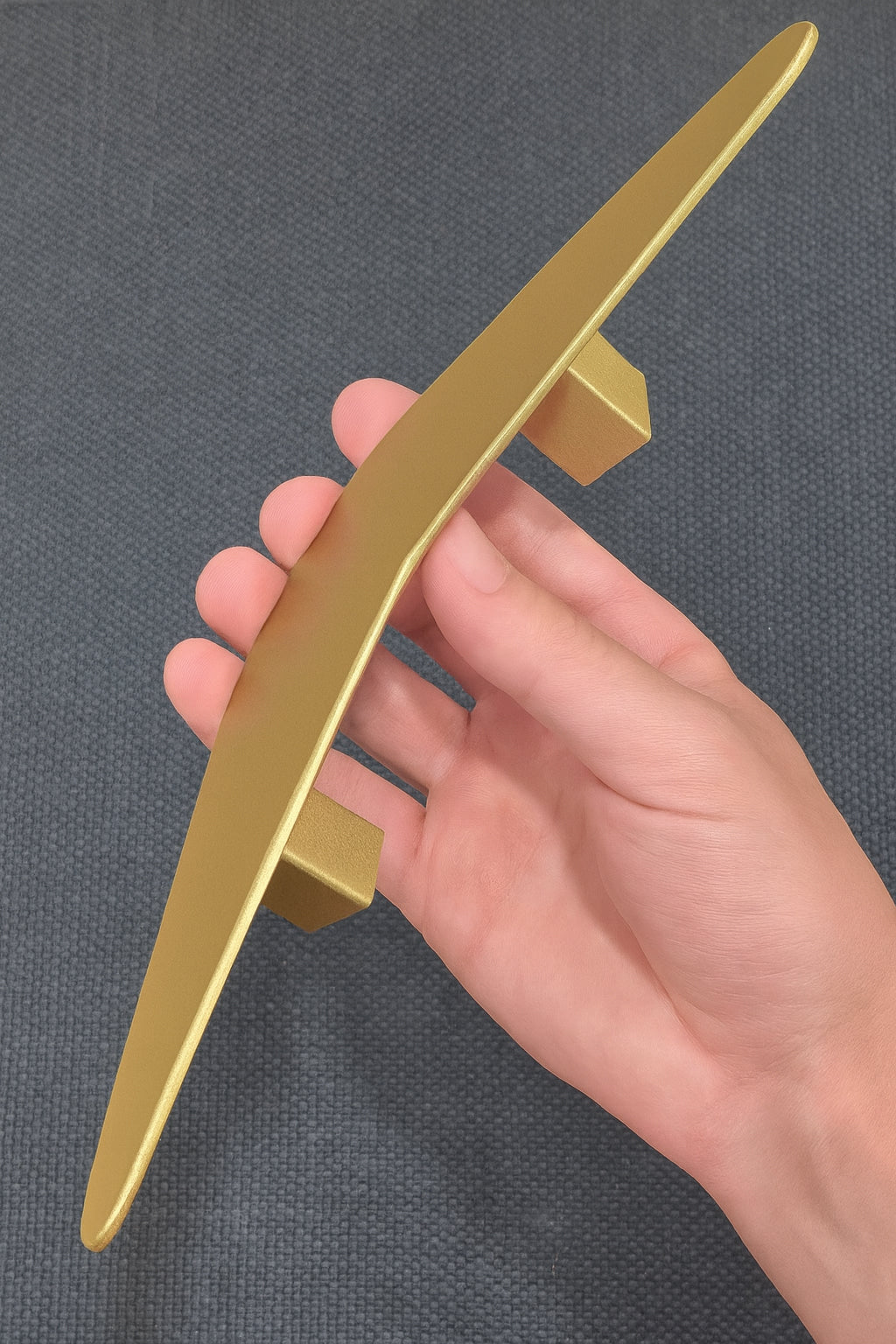 Mid Century Modern 2 Piece Boomerang Style Door Pull Set for Interior Sliding Doors - sold as set