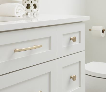Cabinet Knobs - Oberon Series - 1-3/8" Inch - Golden Champagne Finish - Sold Individually