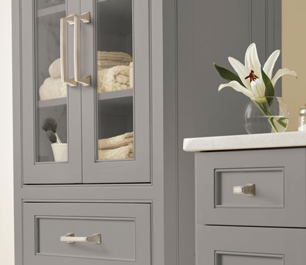 Cabinet Pulls - Mulholland Series - 5-1/16" Inch Center to Center - Satin Nickel Finish - Sold Individually