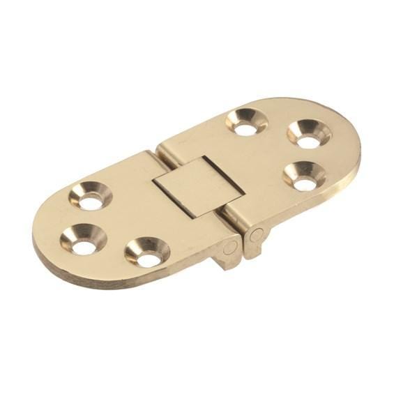 Flip-Top Table Hinges - Polished Solid Brass - Multiple Sizes Availables - Sold Individually