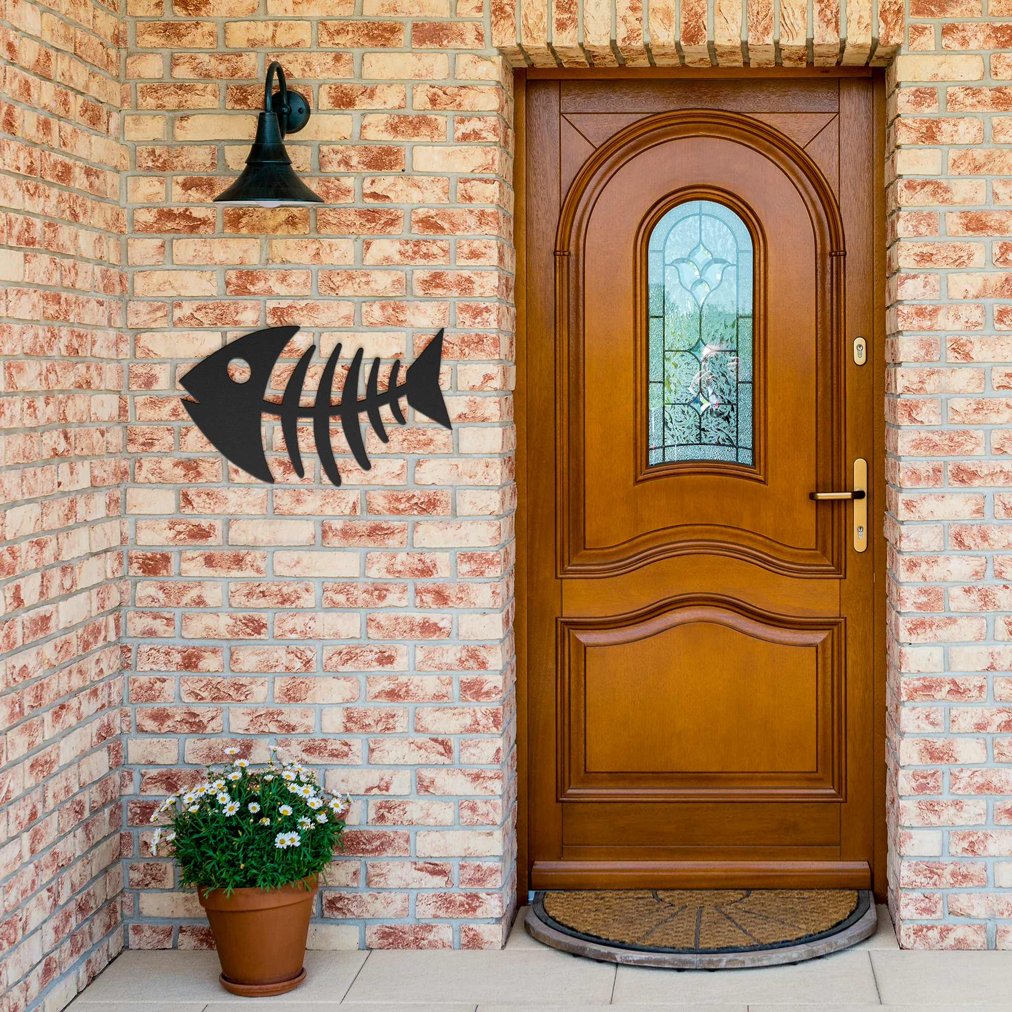 Mid_Century_Modern_Fish_Art_Metal_Art__Black_Brick_Entrance_Mockup.png