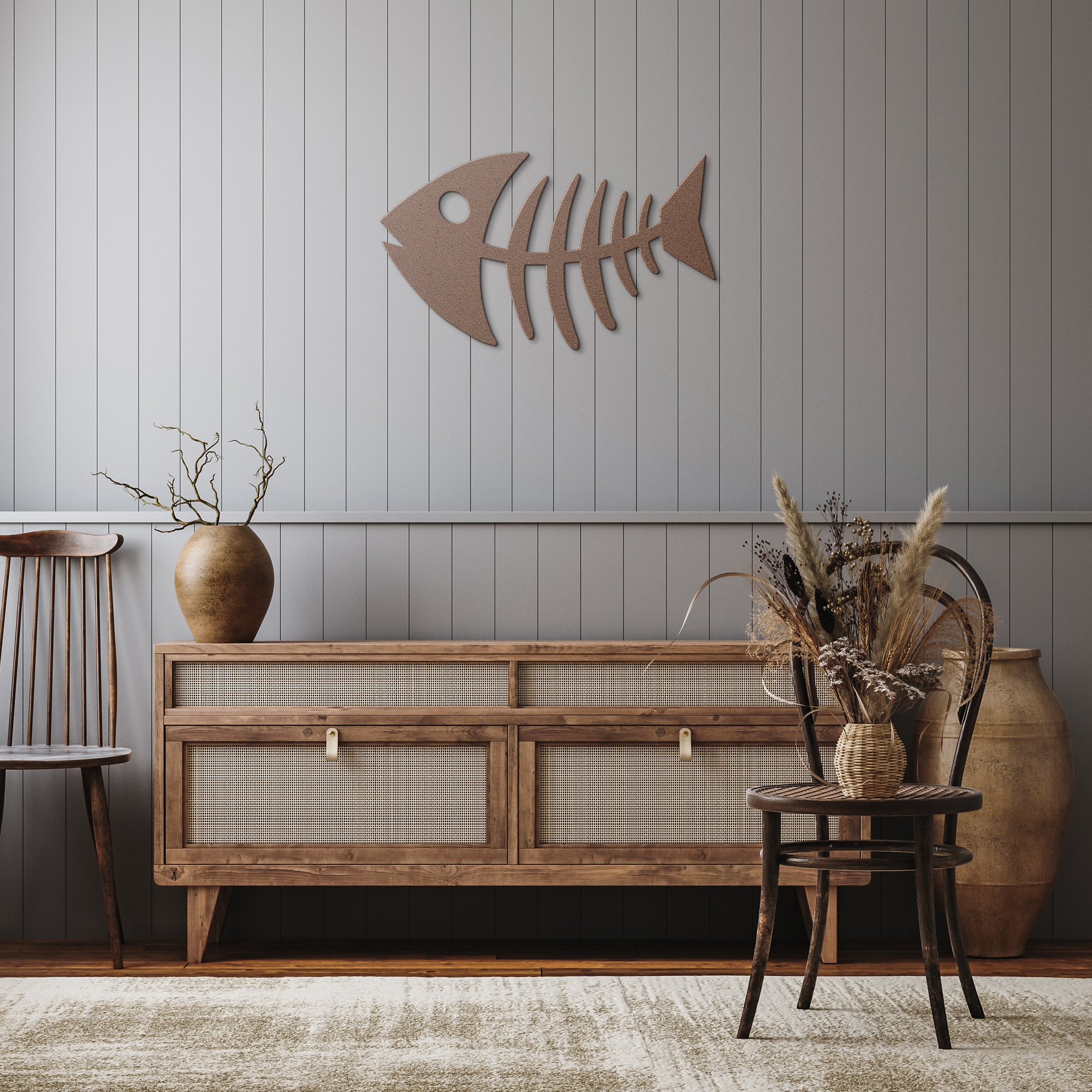 Mid_Century_Modern_Fish_Art_Metal_Art__Copper_Rustic_Hallway_Mockup.png