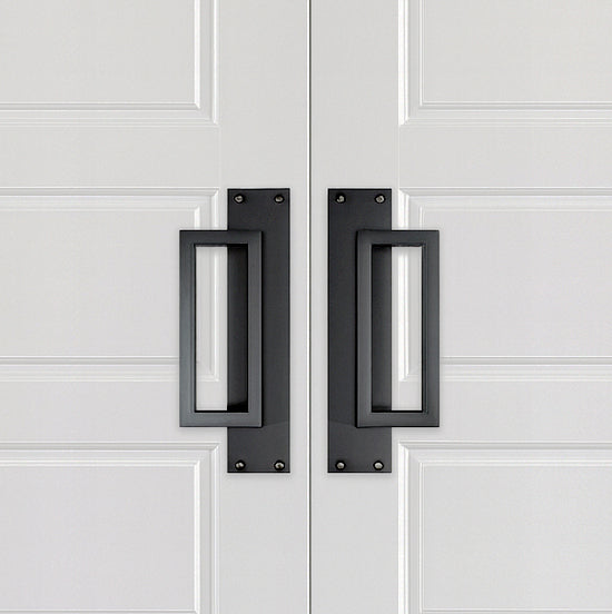 Modern Contemporary Raised Rectangular Door Pulls – Pair