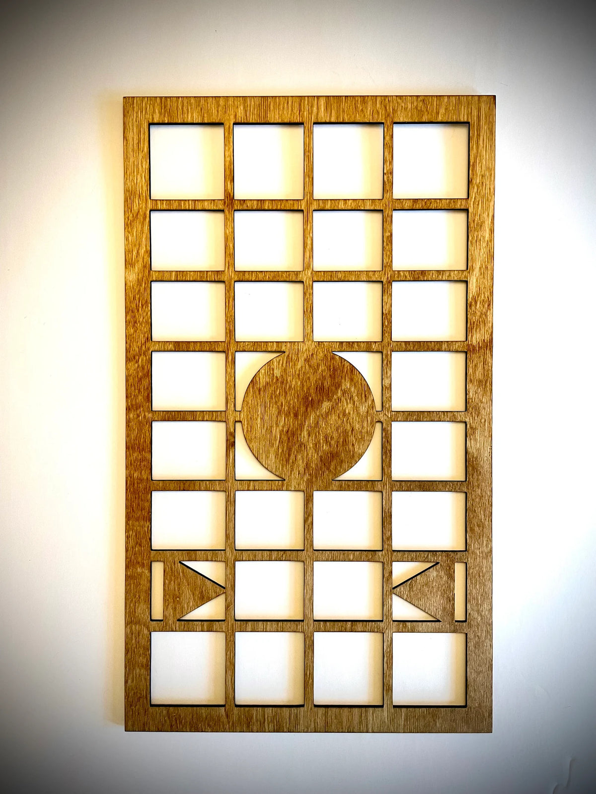 Shapeism Boho Modern Geometry 3-Panel Wood Wall Art - Mid Century Modern Gal