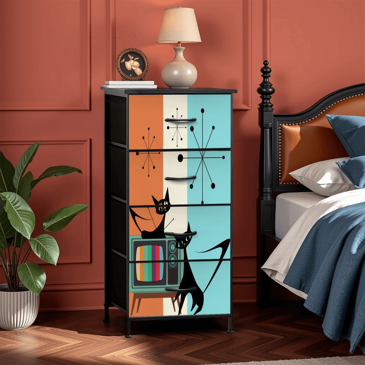 4-Drawer Dresser - Mid Century Modern Gal