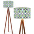 Mid Century Modern Scandinavian Blue, Green Mod Tripod Floor Lamp - Mid Century Modern Gal