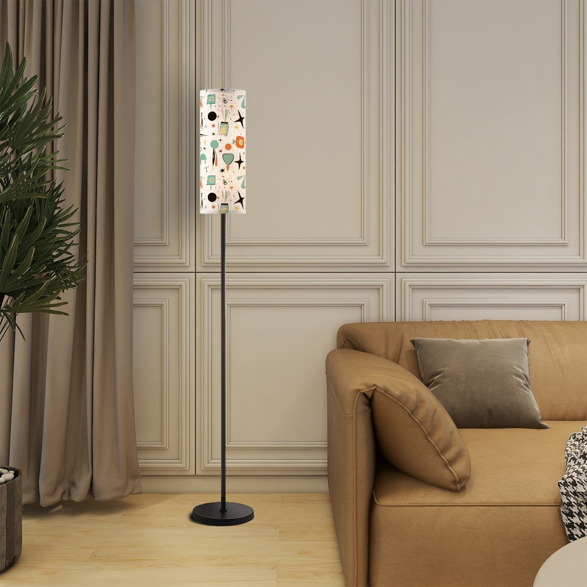 Mid Century Modern Floor Lamp Modern Standing Lamp In Mod White, Sputnik Designed - Mid Century Modern Gal