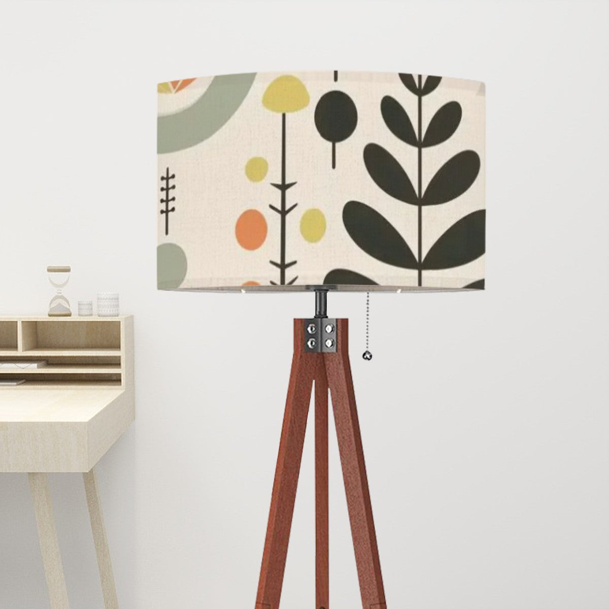 Mid Century Modern Wood Tripod Floor Lamp, Modern Scandinavian Swedish Design - Mid Century Modern Gal
