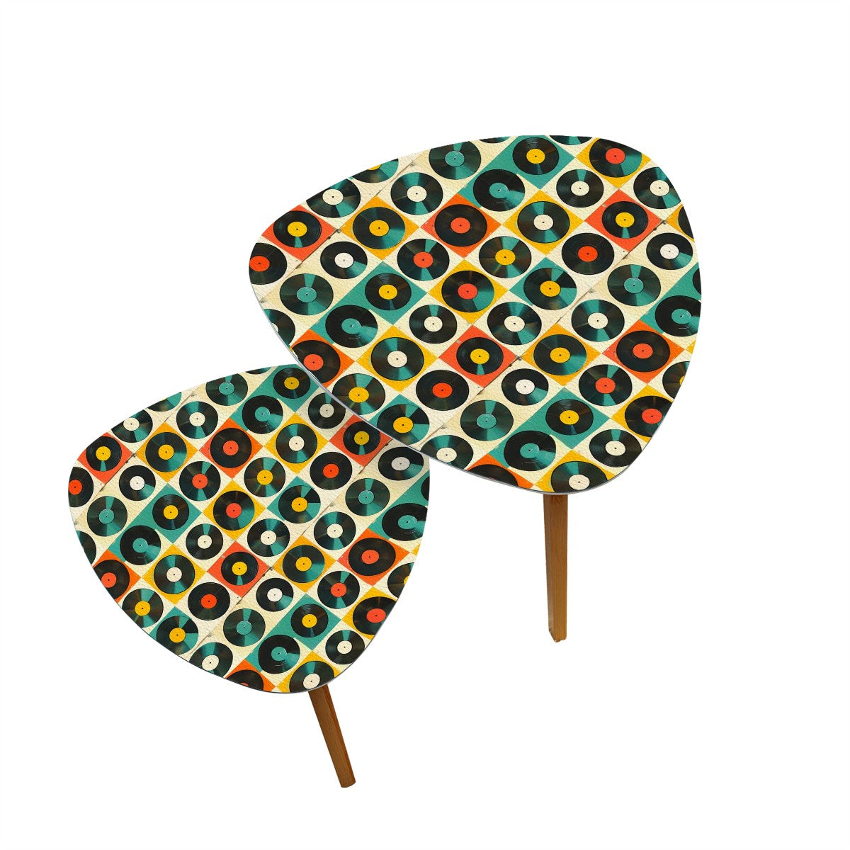Retro Records, Groovy Mod Nesting Tables - Mid Century Modern Gal