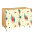 Mid Century Modern Atomic Franciscan Starbursts MCM Wooden Storage Cabinet - Mid Century Modern Gal