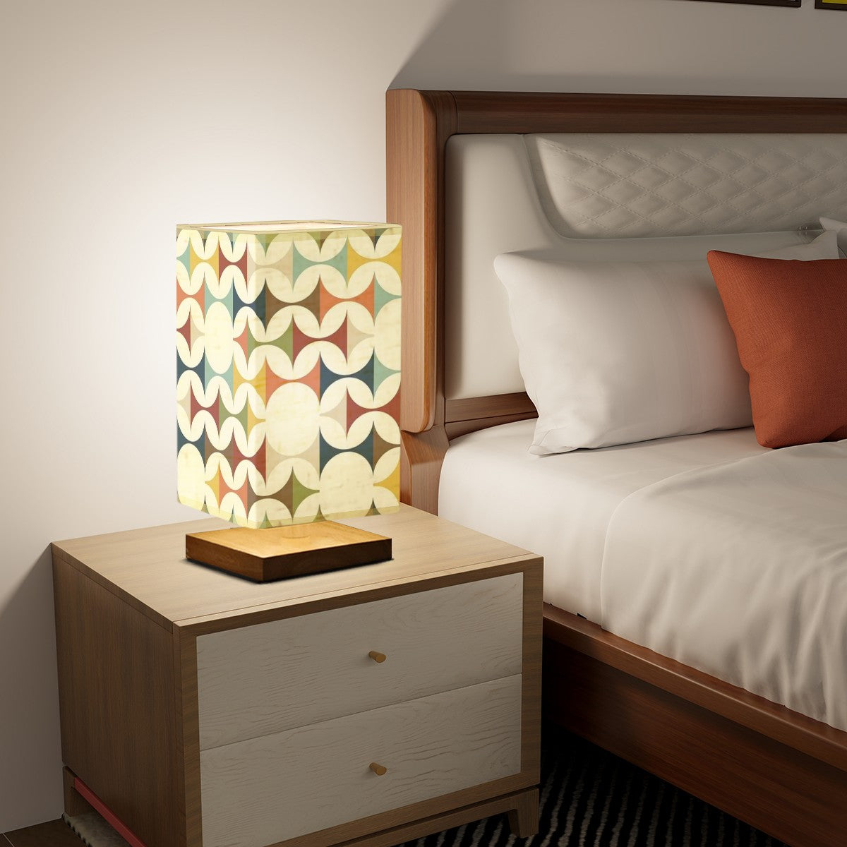 Scandinavian Modern Danish Mid Mod Square Table Lamp - Mid Century Modern Gal