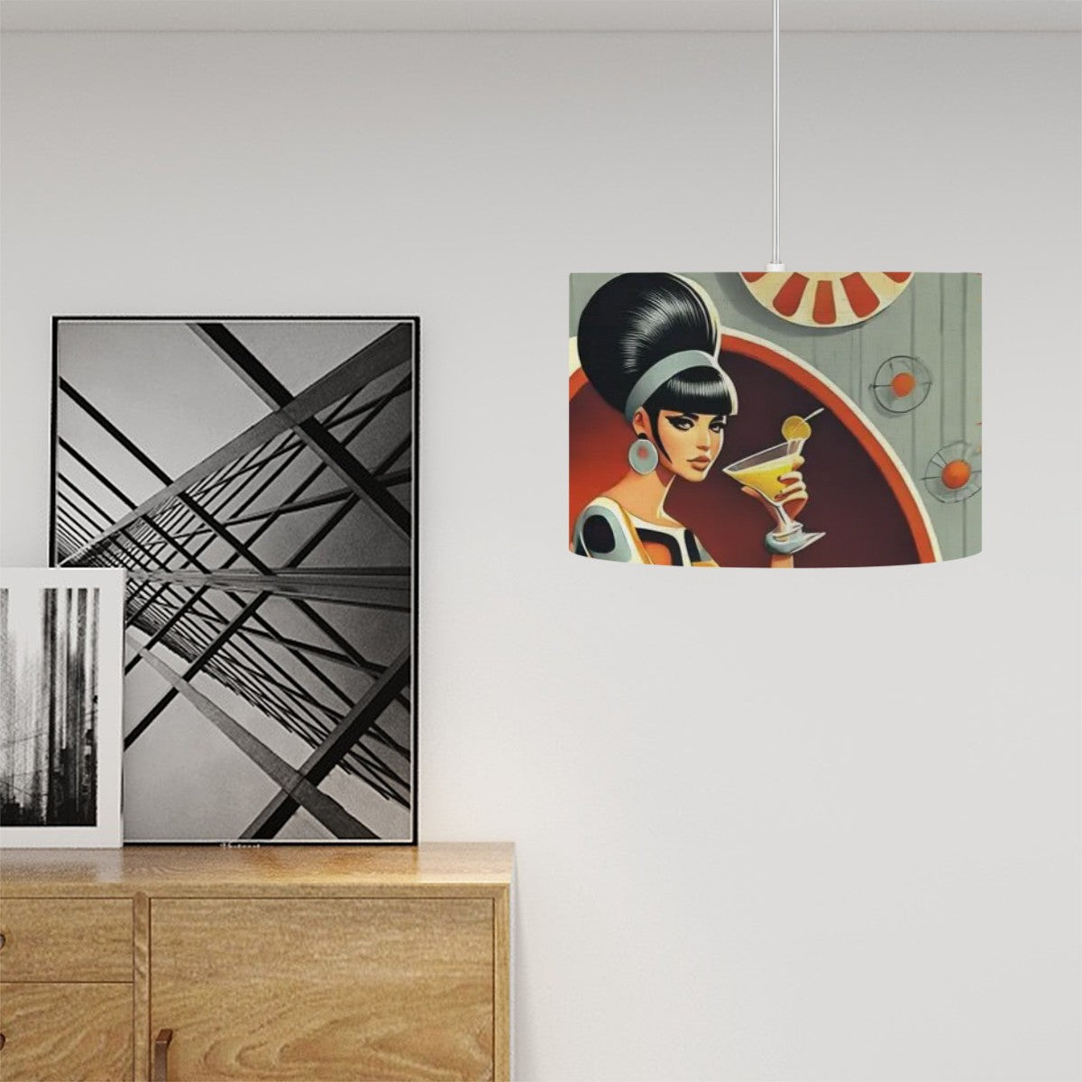 Mid Century Modern Gal Hanging Retro Light - Mid Century Modern Gal