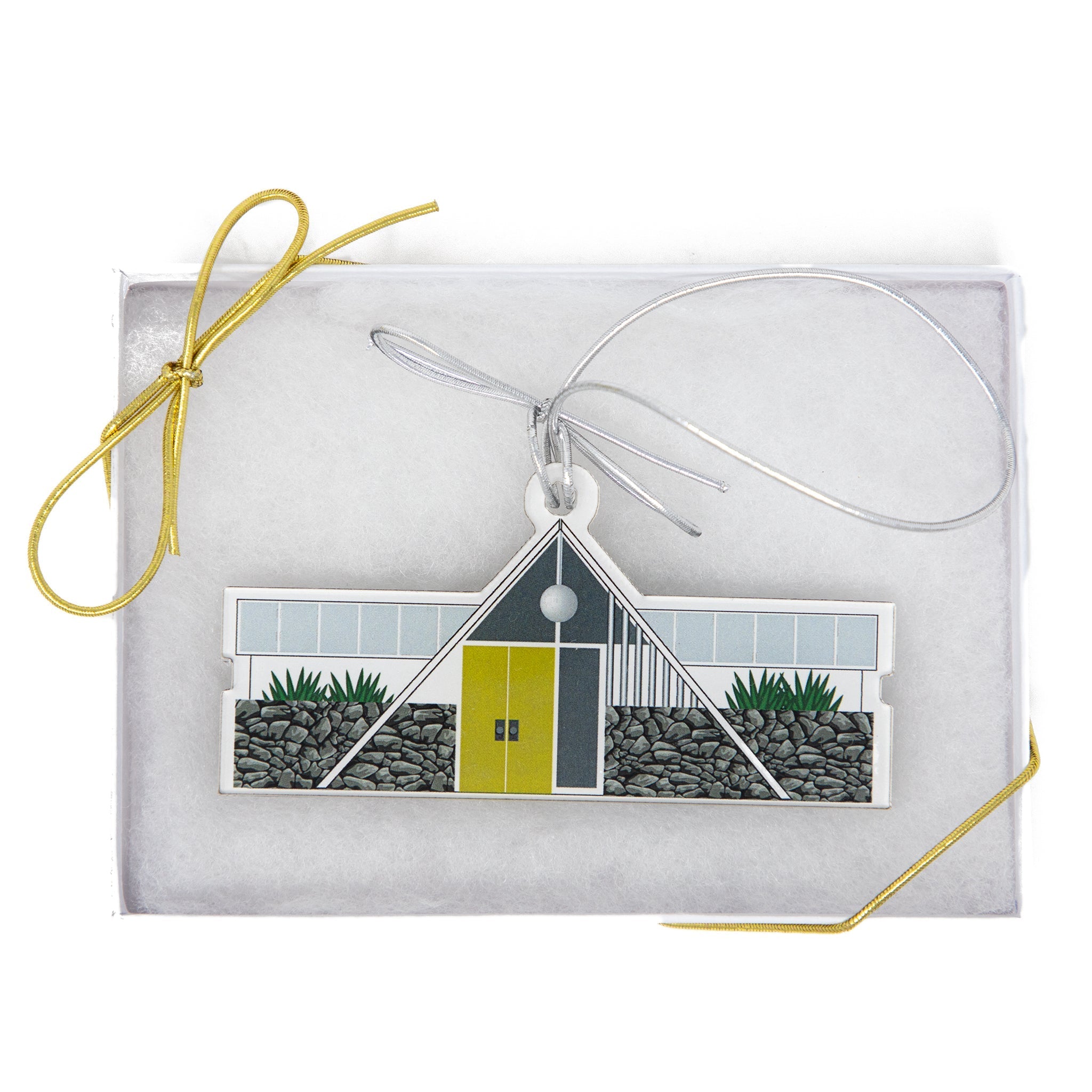 Acrylic Midcentury House Ornament - Swiss Miss