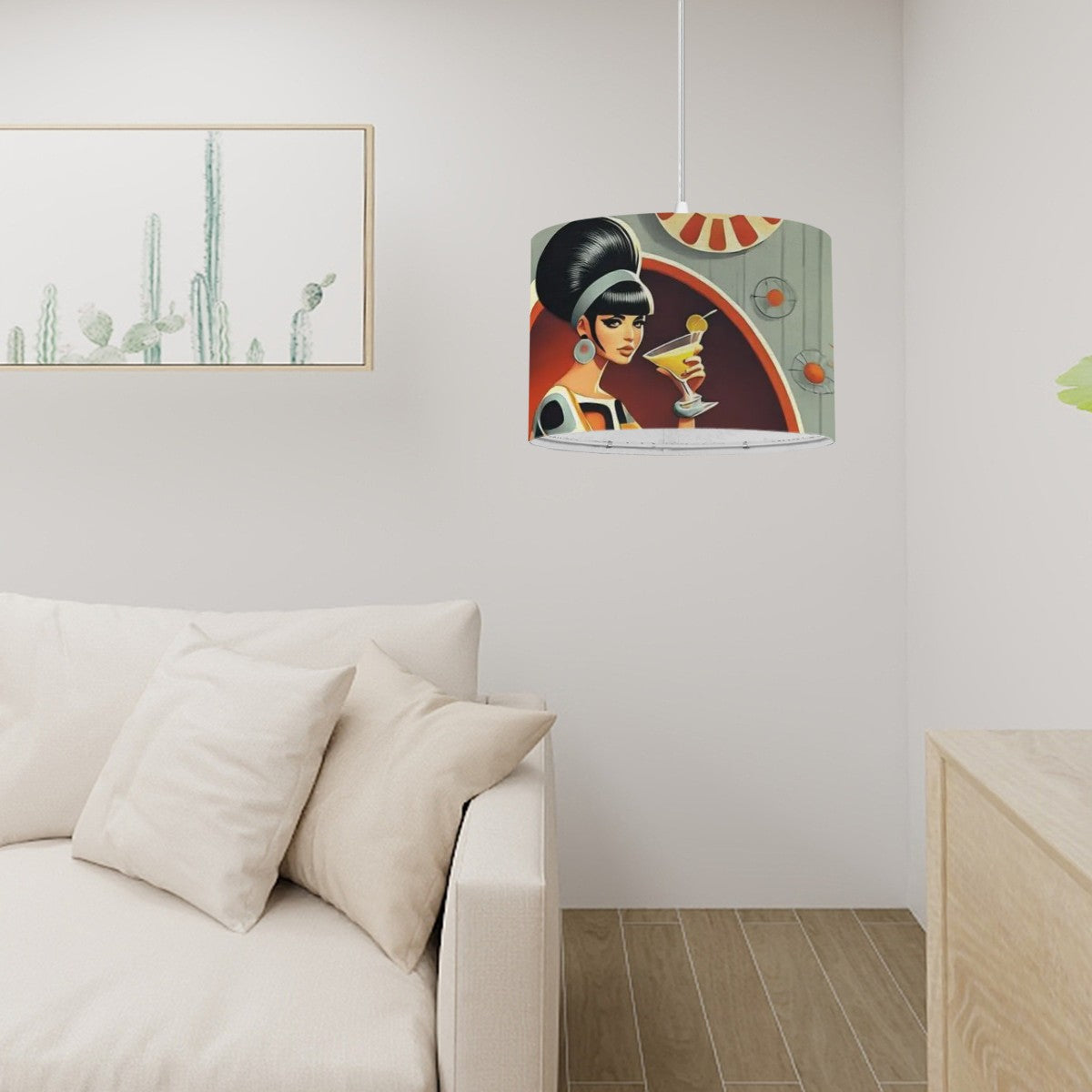 Mid Century Modern Gal Hanging Retro Light - Mid Century Modern Gal