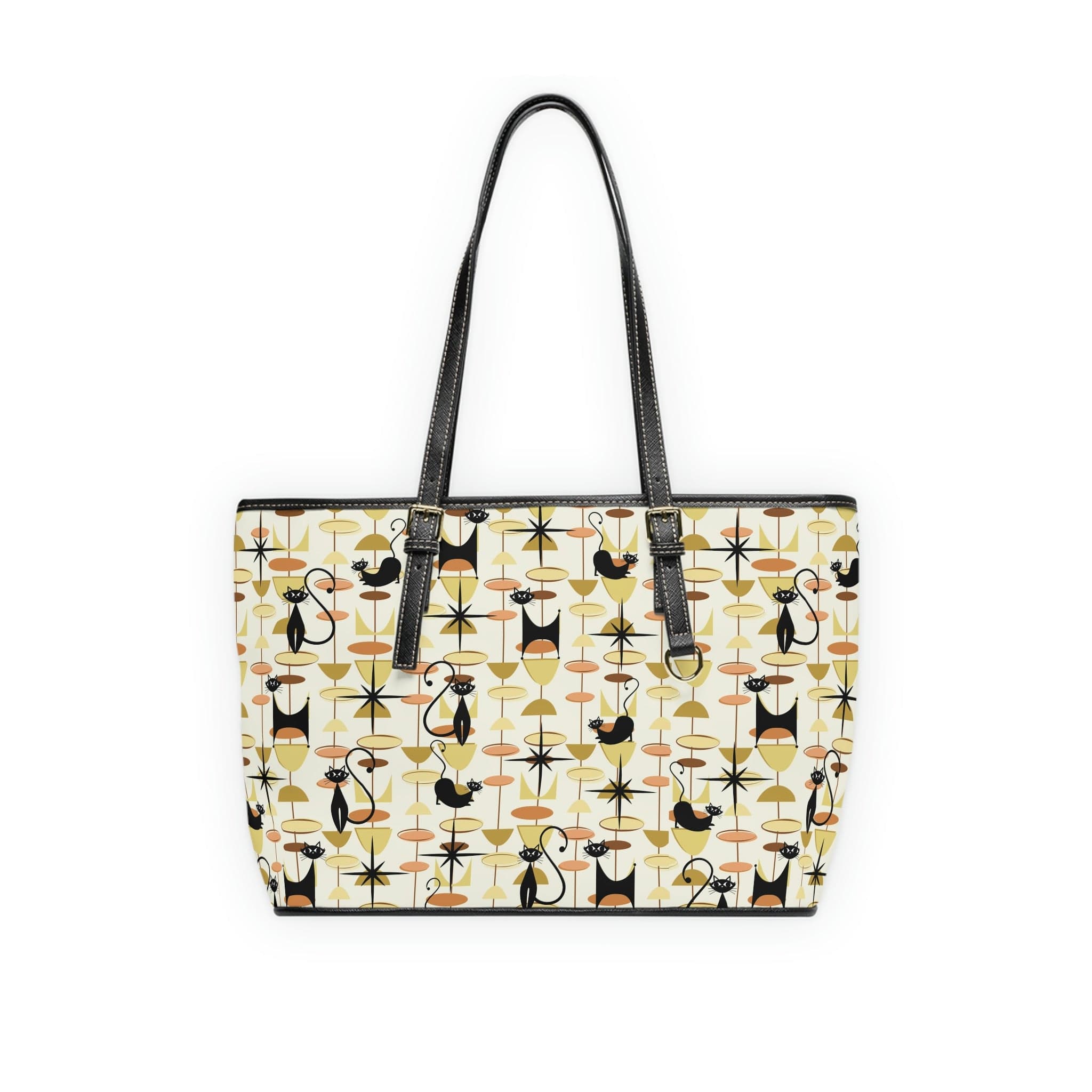 Atomic Cat, Mid Century Modern Retro Fun, Funky Shoulder Bag Bags