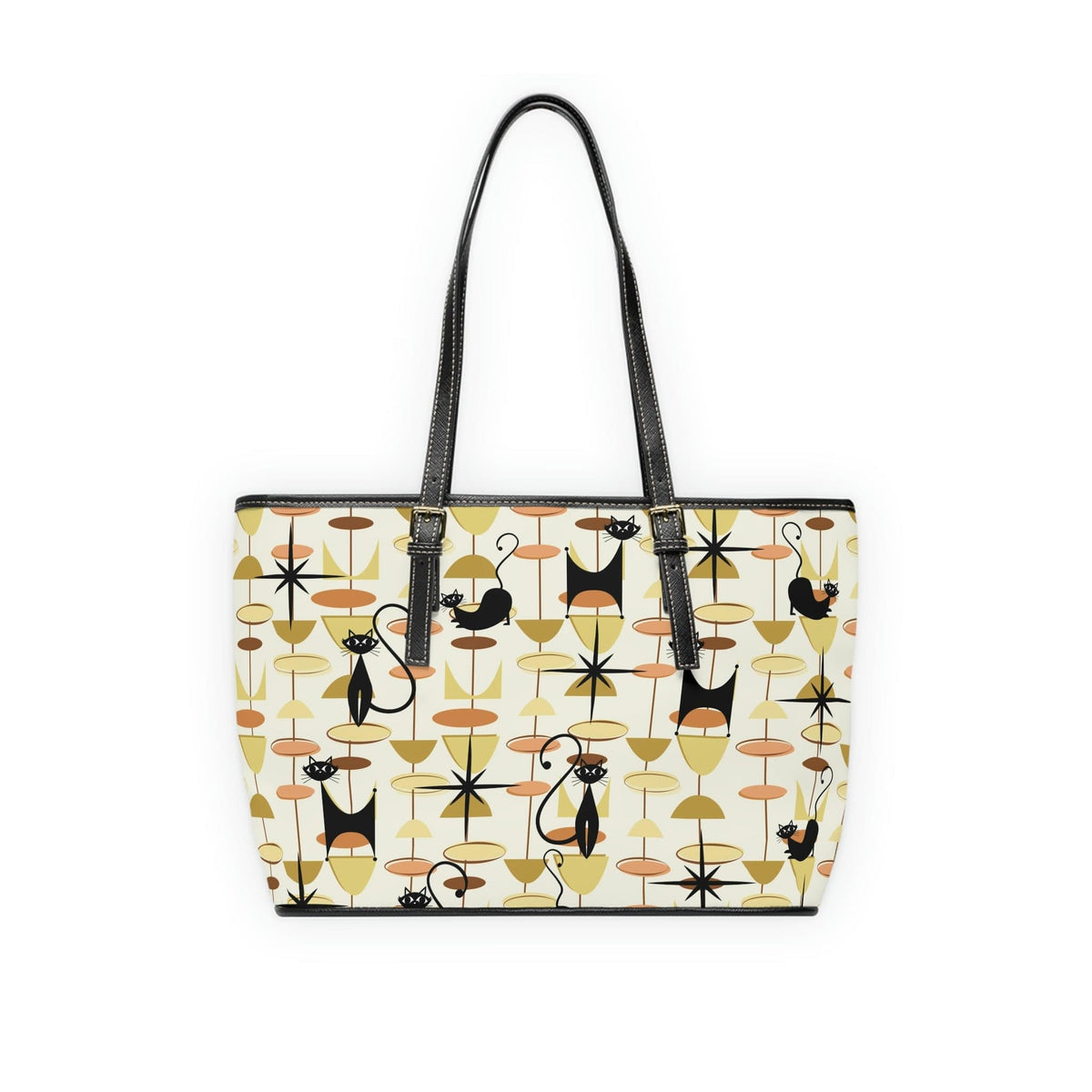 Atomic Cat, Mid Century Modern Retro Fun, Funky Shoulder Bag Bags