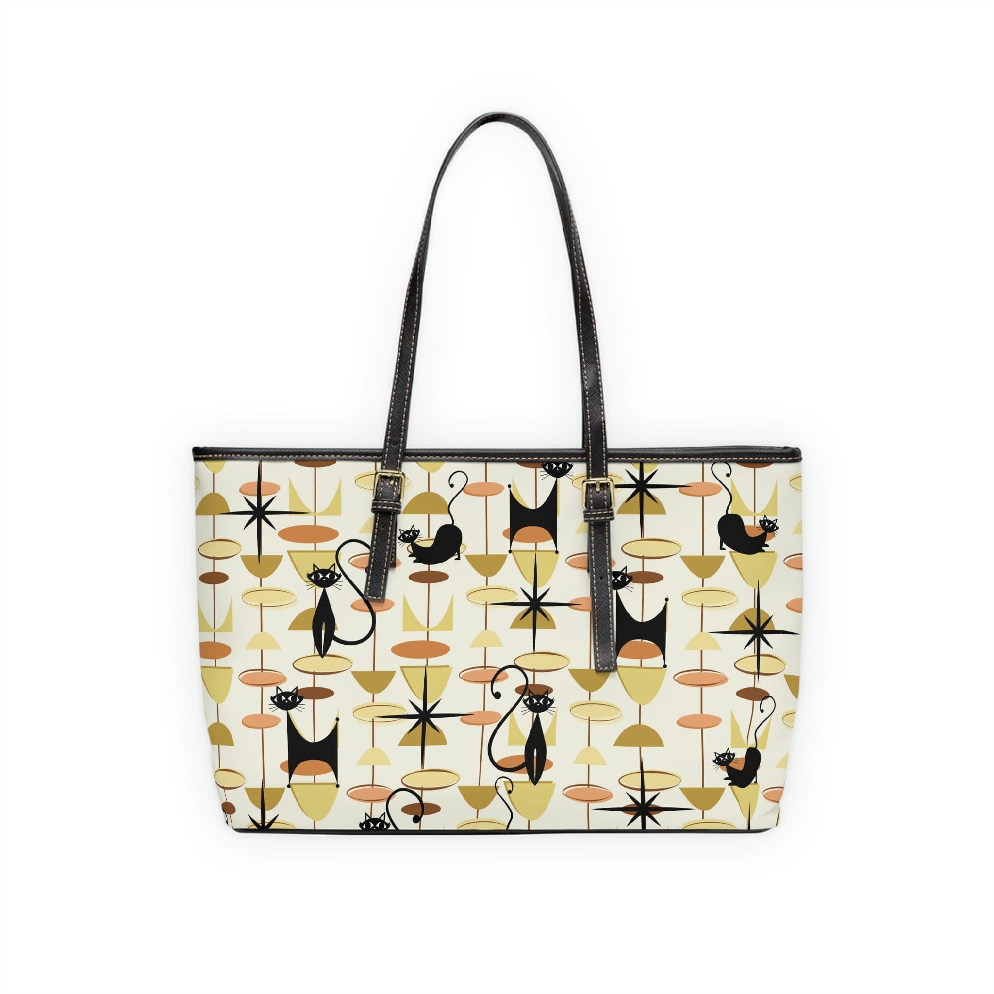 Atomic Cat, Mid Century Modern Retro Fun, Funky Shoulder Bag Bags