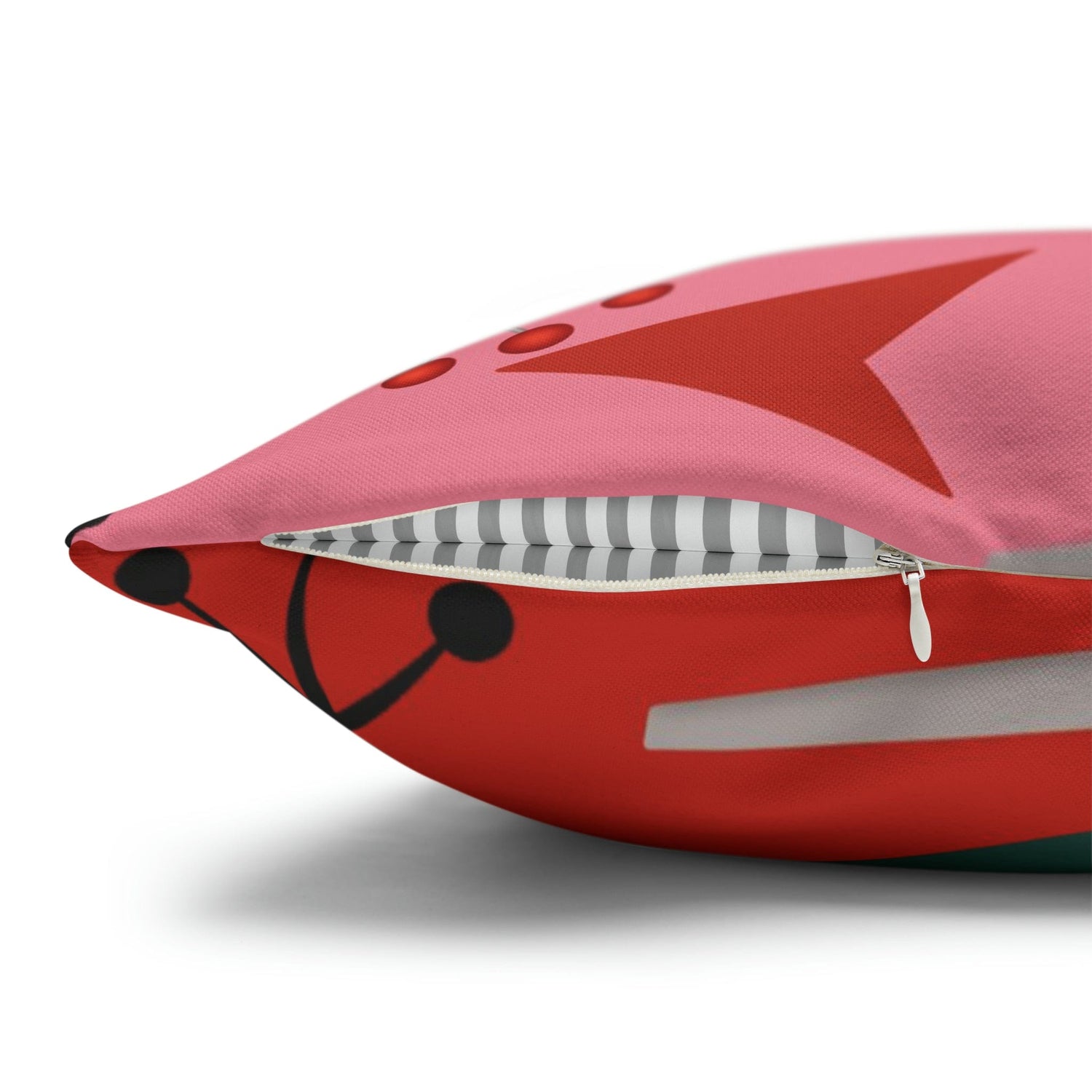 Atomic Cat Pillow Cover, Mid Century Design, Pink, Green, Aqua Kitsch Fun Atomic Era Pillow Case Home Decor