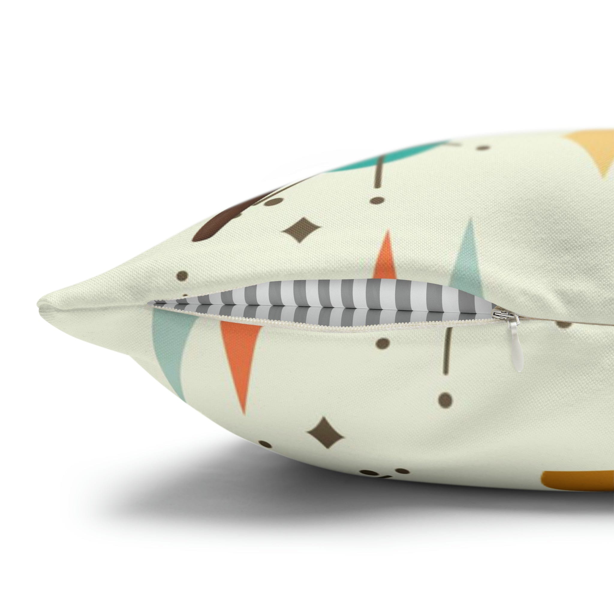 Atomic Cat Pillow, Mid Century Modern Franciscan Diamond, Starburst Patter, Retro Groovy PILLOW Cover Only Home Decor
