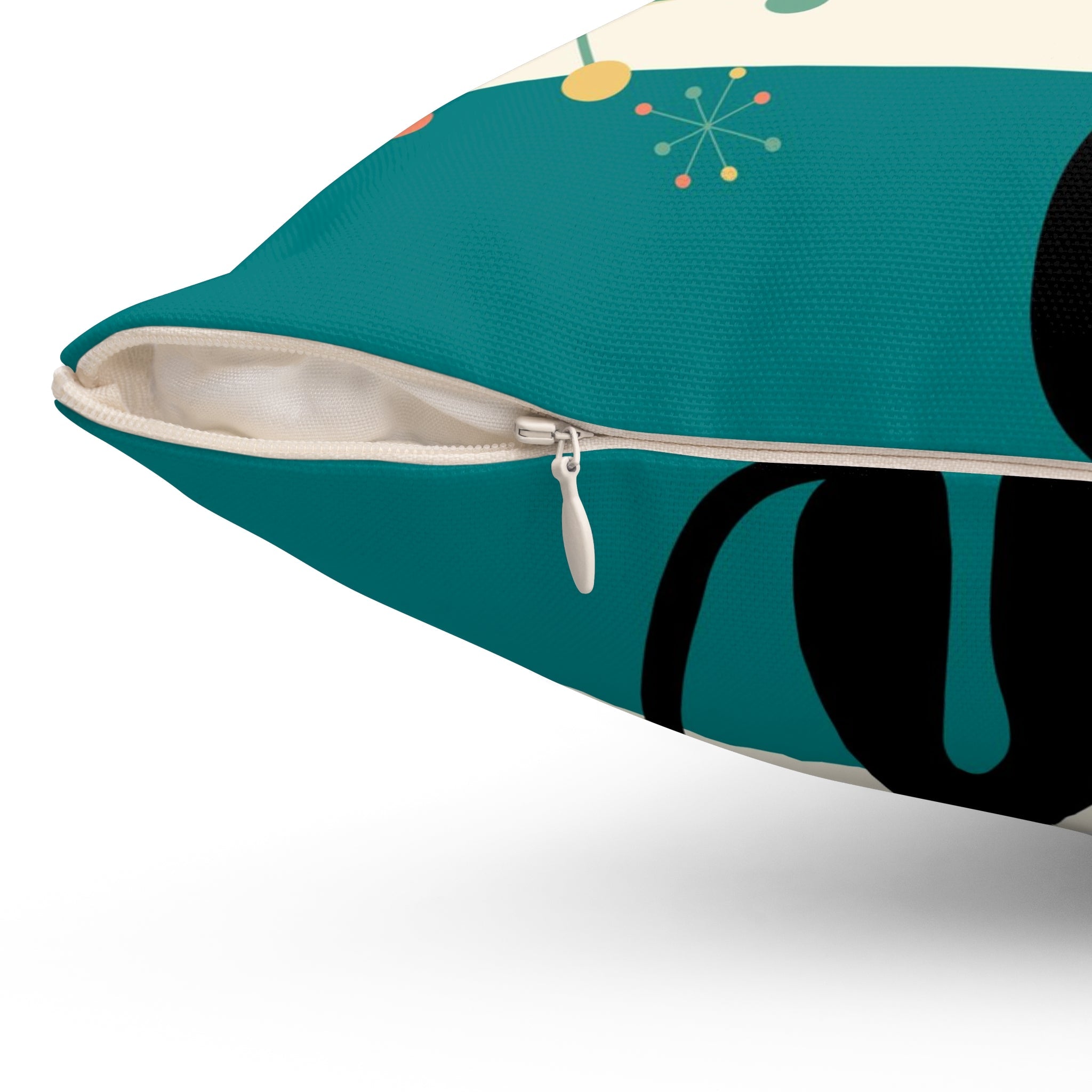 Atomic Kitties, Kitschy Mid Century Modern Funky Fun Pillow And Insert Home Decor