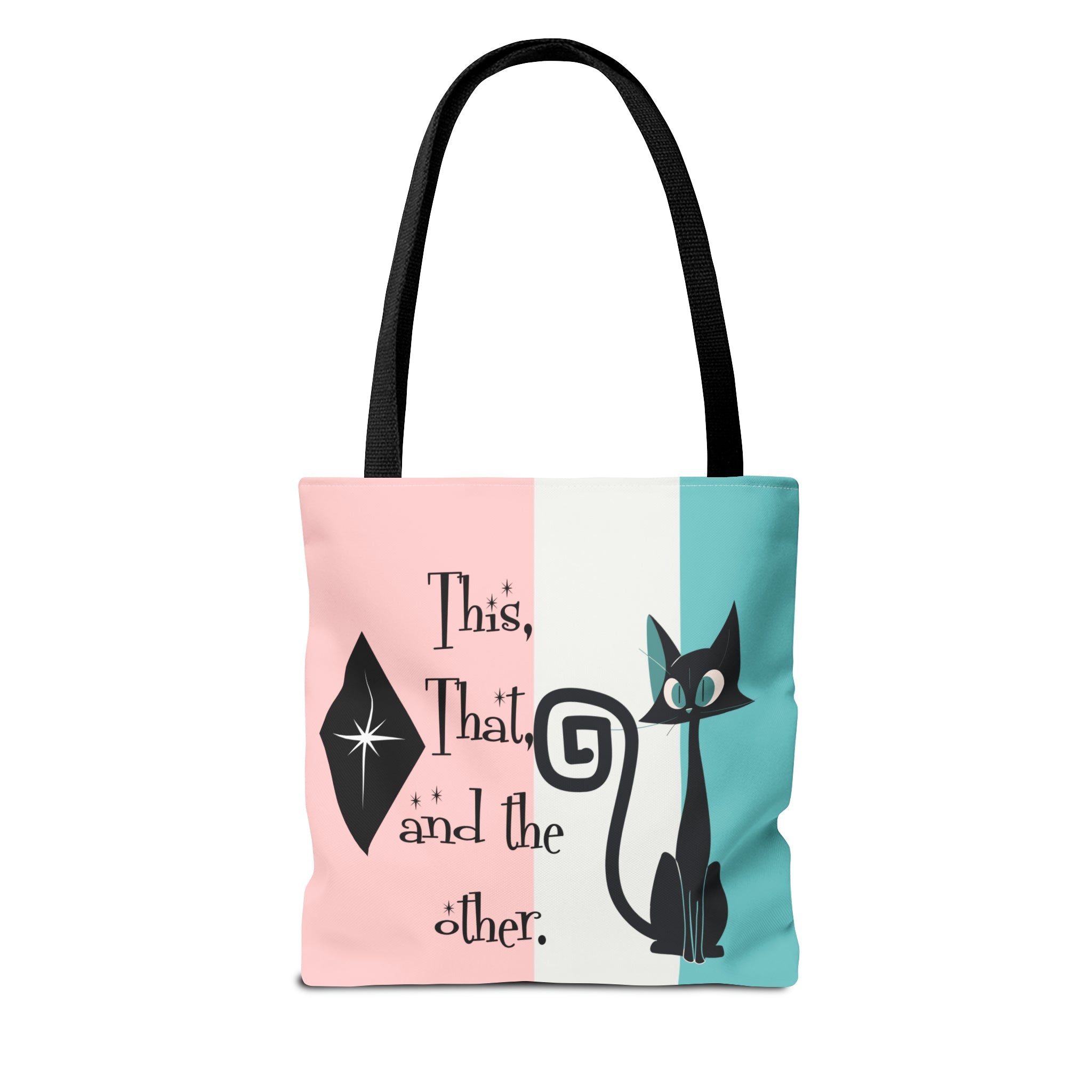 Atomic Kitty Cat, Shopping Tote Bag, Teacher, Cat Mom, Random Stuff Cute Kitschy Tote Bags