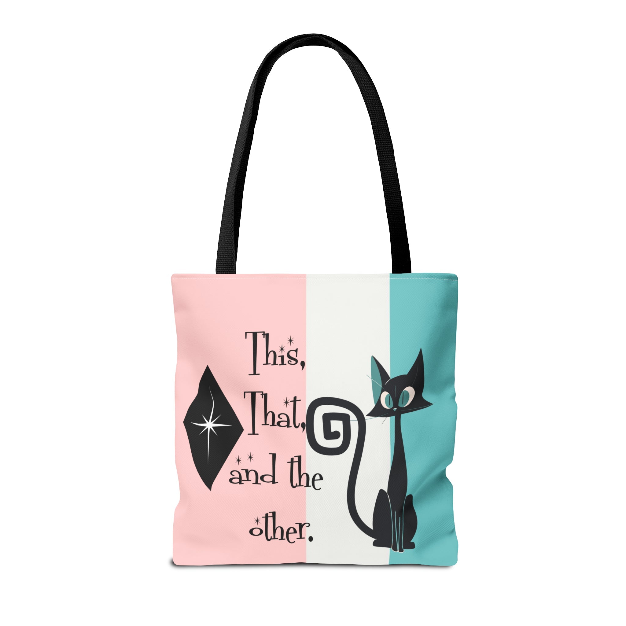 Atomic Kitty Cat, Shopping Tote Bag, Teacher, Cat Mom, Random Stuff Cute Kitschy Tote Bags