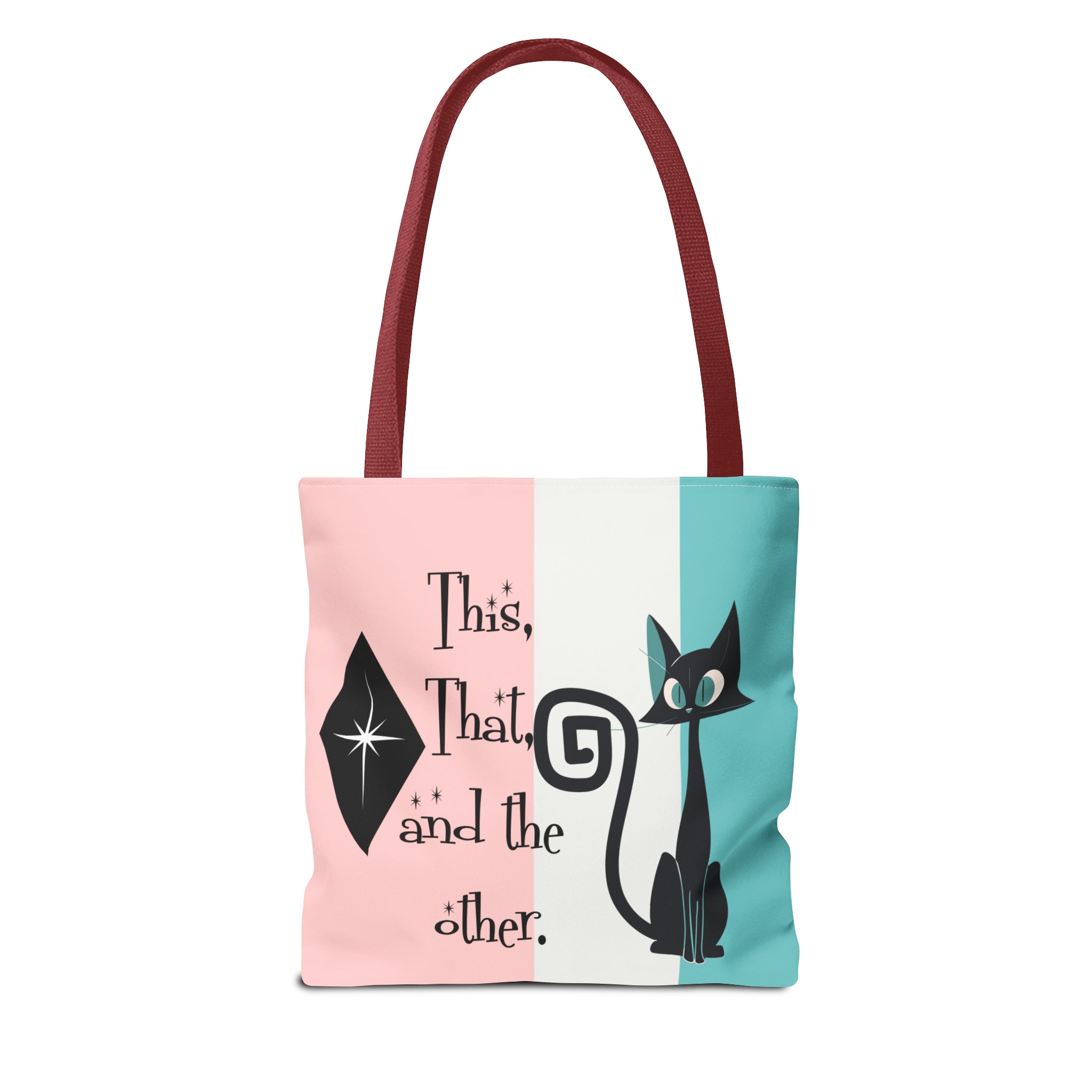 Atomic Kitty Cat, Shopping Tote Bag, Teacher, Cat Mom, Random Stuff Cute Kitschy Tote Bags