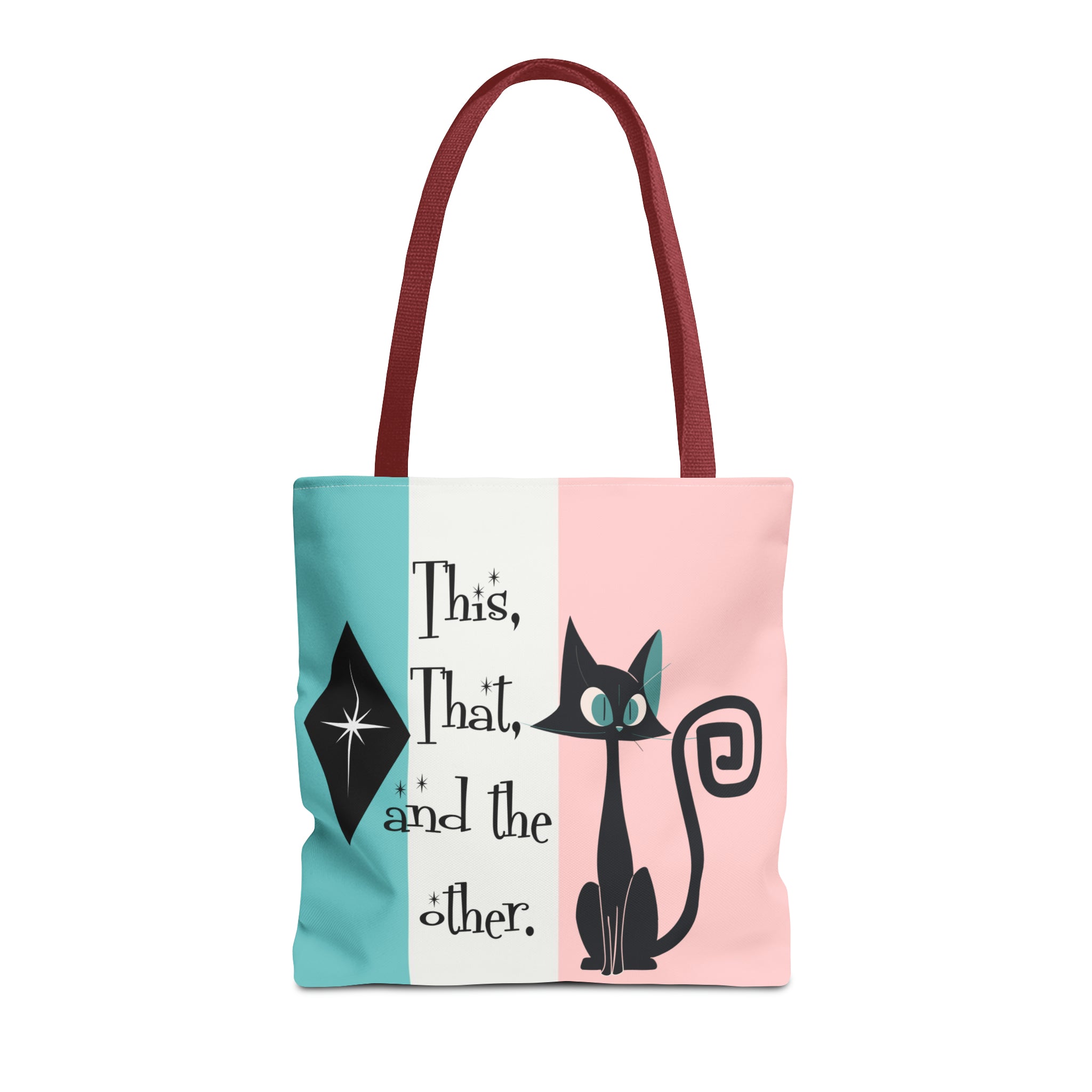 Atomic Kitty Cat, Shopping Tote Bag, Teacher, Cat Mom, Random Stuff Cute Kitschy Tote Bags